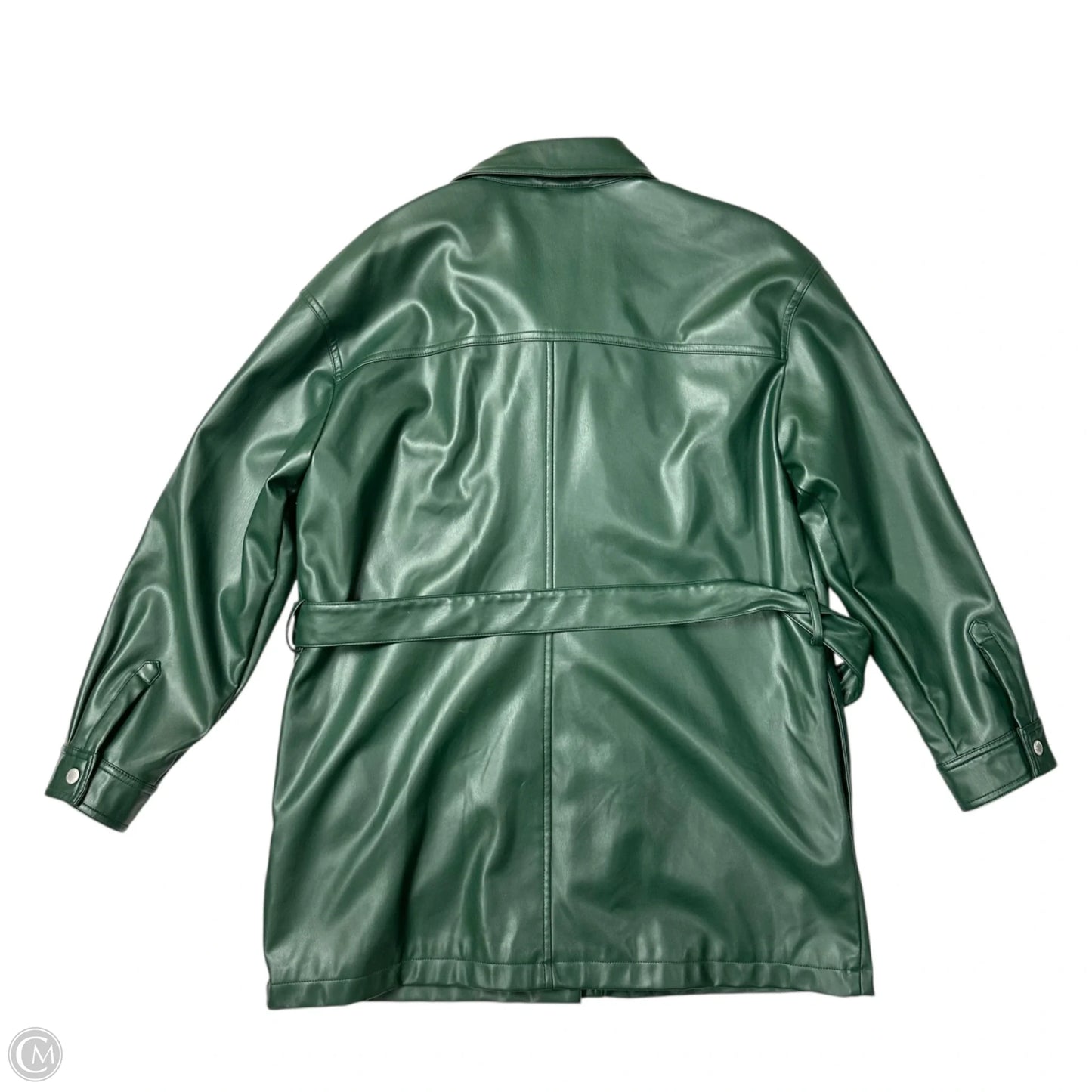 Coat Trench Coat By Levis In Green, Size: L