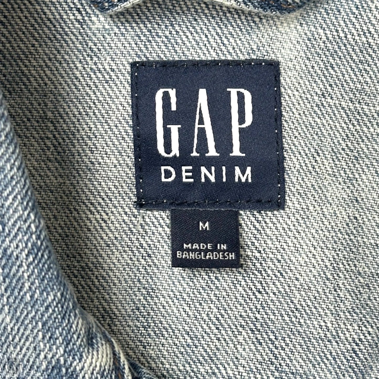 Jacket Denim By Gap In Blue Denim, Size: M