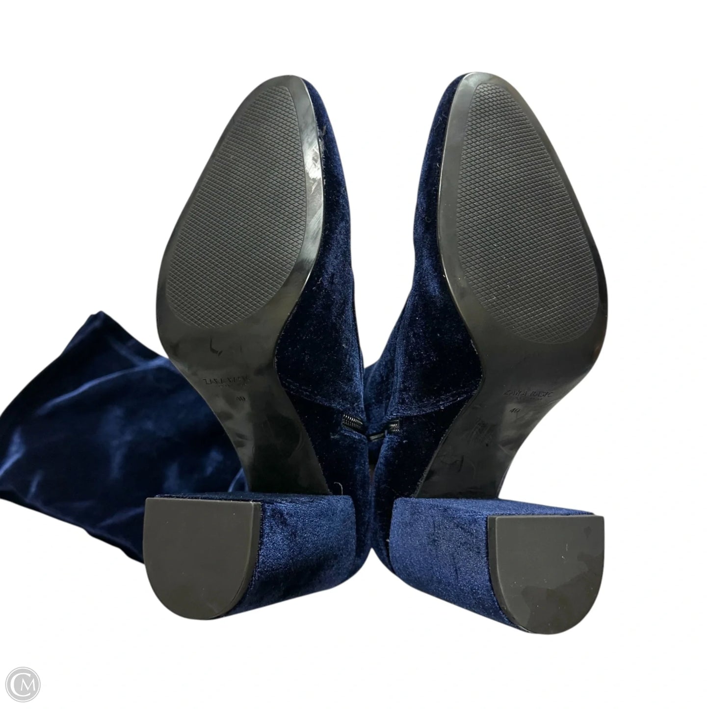 Boots Knee Heels By Zara In Navy, Size: 9