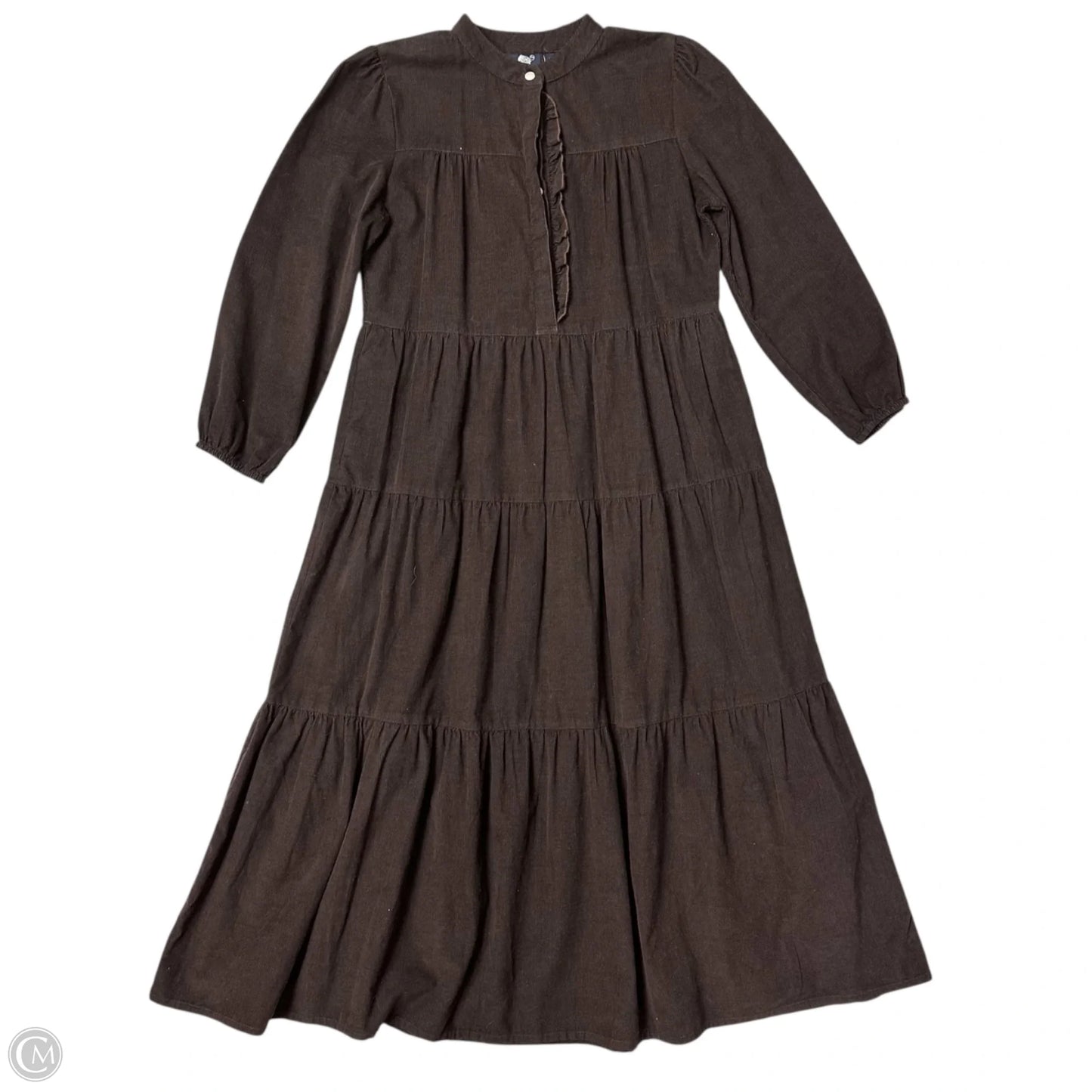 Dress Casual Maxi By Madison Matthew’s In Brown, Size: S