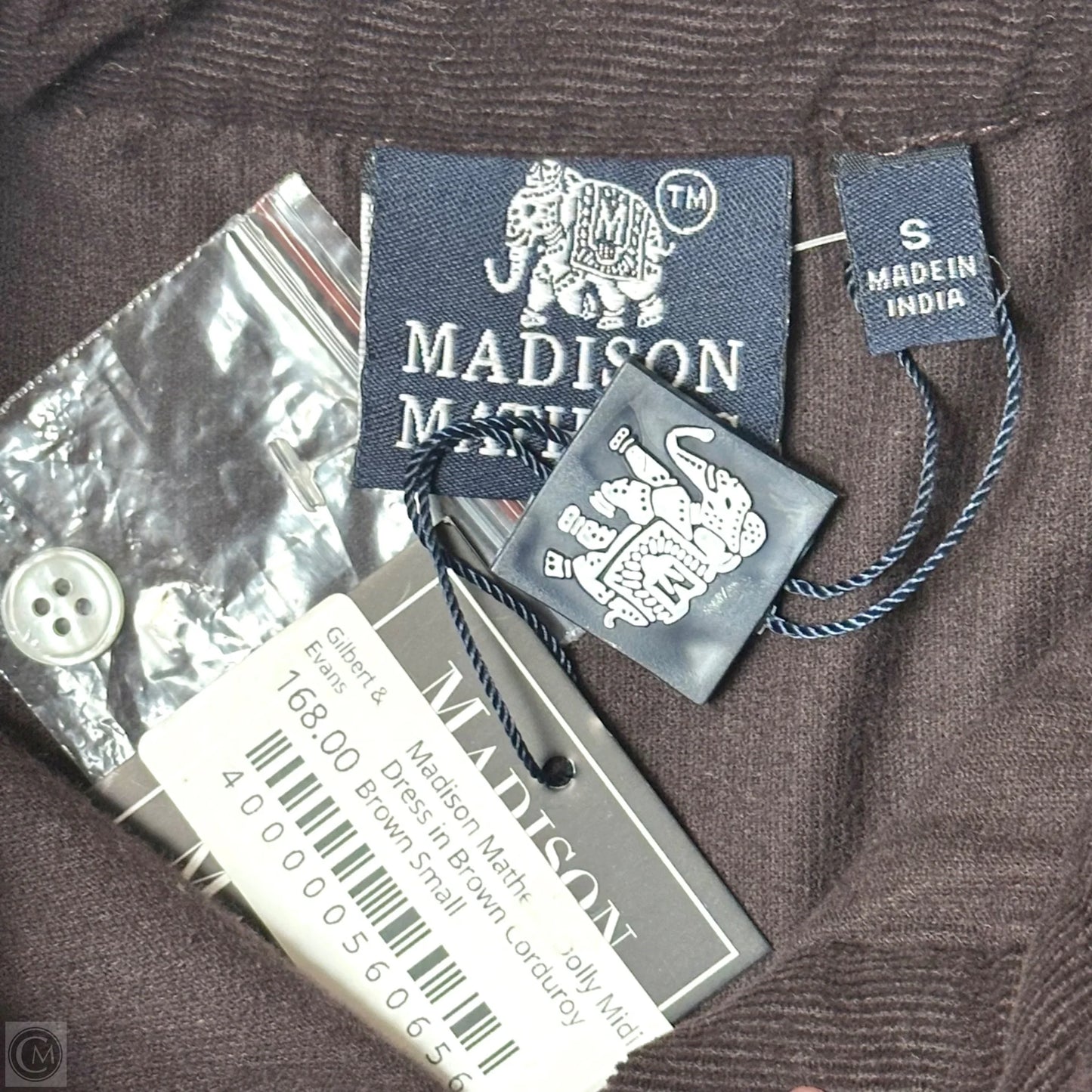 Dress Casual Maxi By Madison Matthew’s In Brown, Size: S