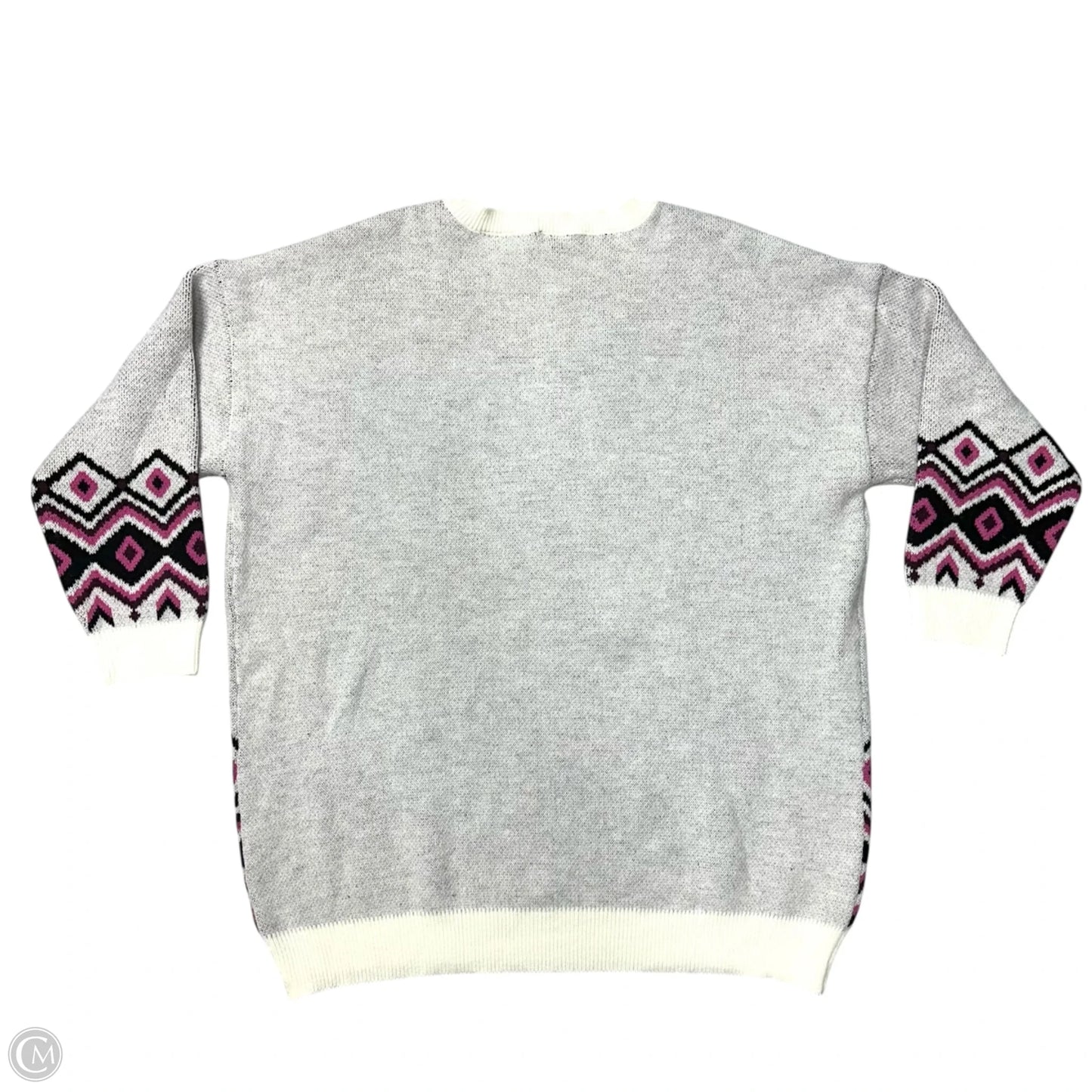 Sweater By Torrid In Pink & White, Size: 3x