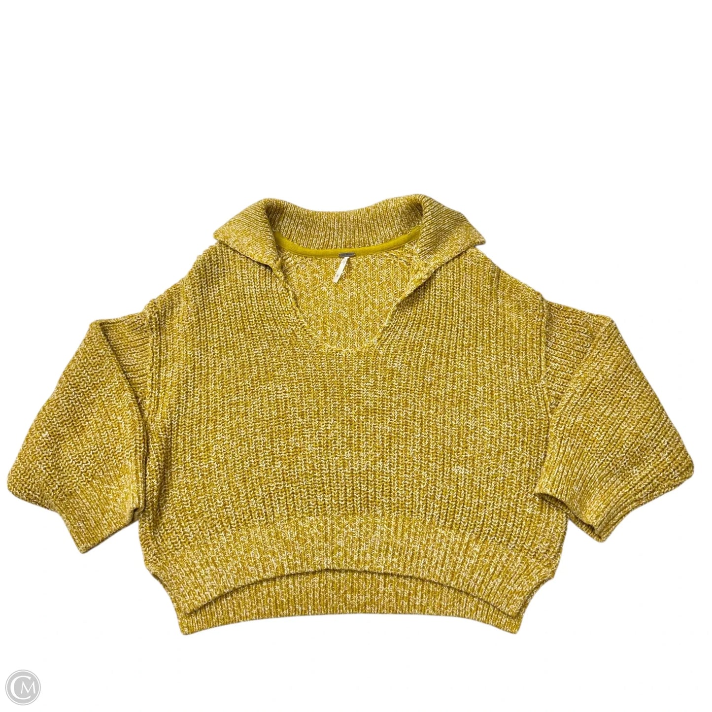 Sweater By Free People In Yellow, Size: L