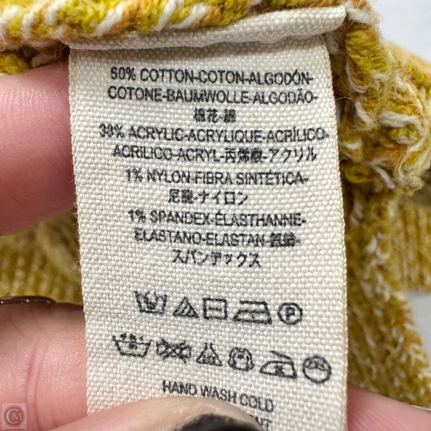 Sweater By Free People In Yellow, Size: L