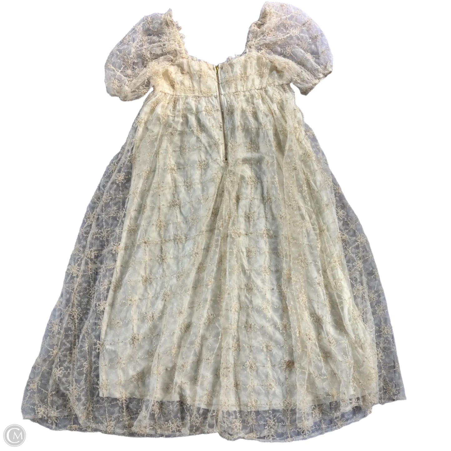 Dress Party Long By Storia In Cream, Size: M