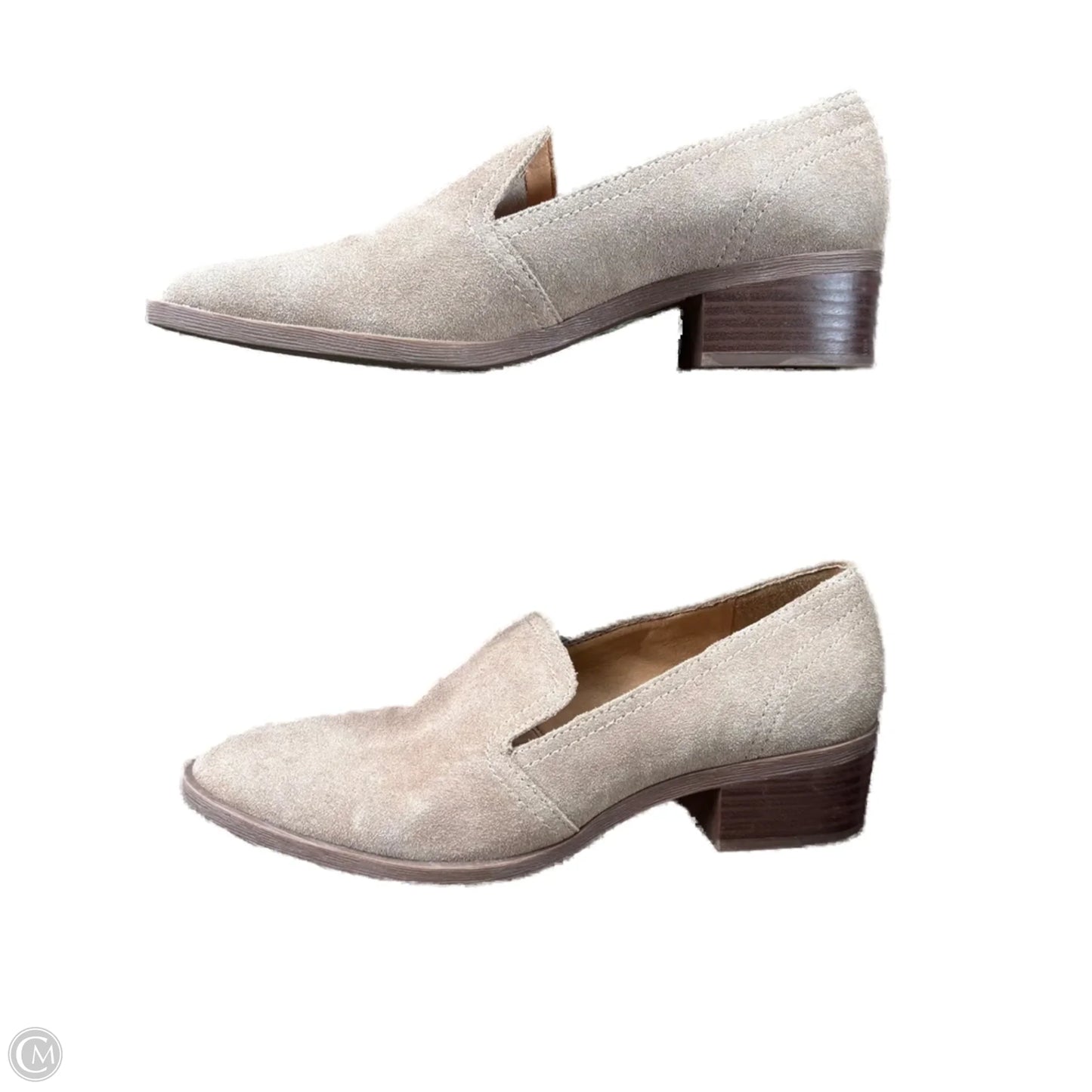 Shoes Heels Block By Crown Vintage In Beige, Size: 7.5