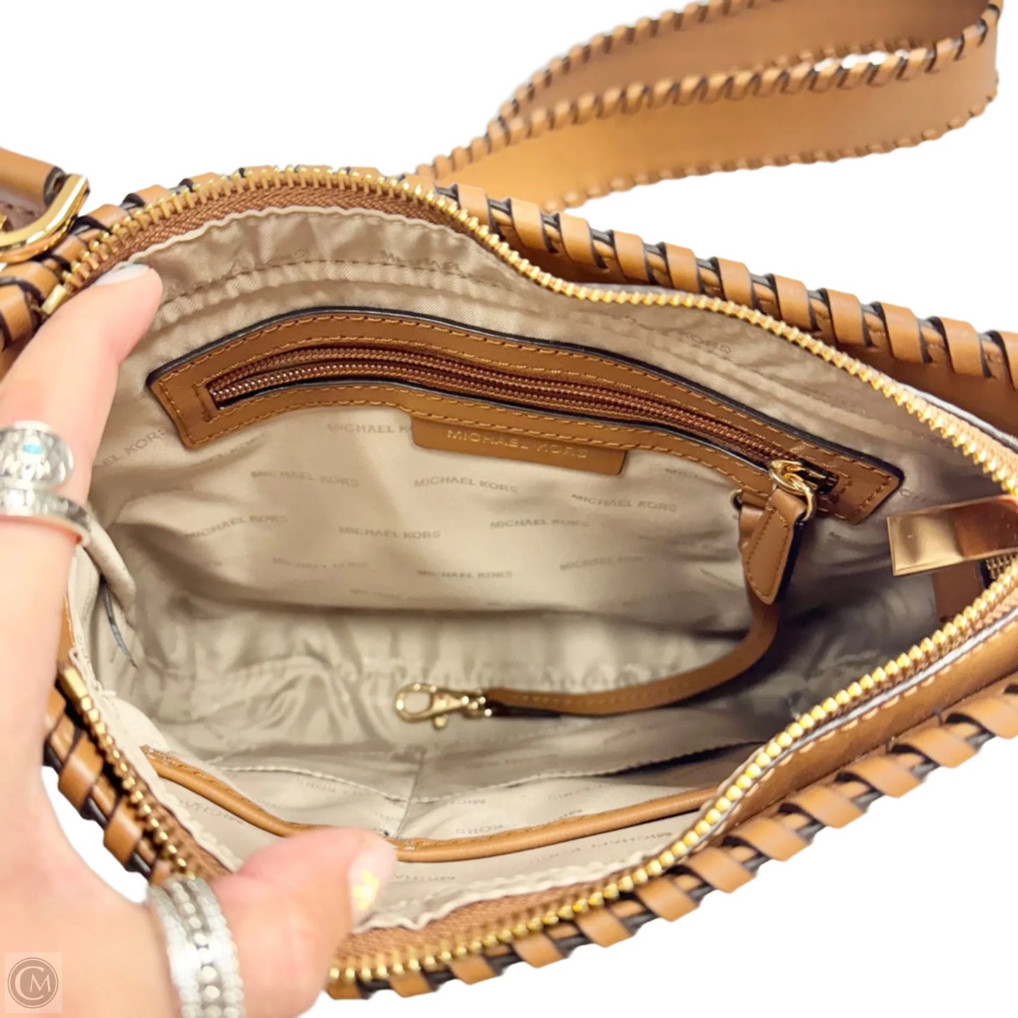 Crossbody Designer By Michael Kors, Size: Medium