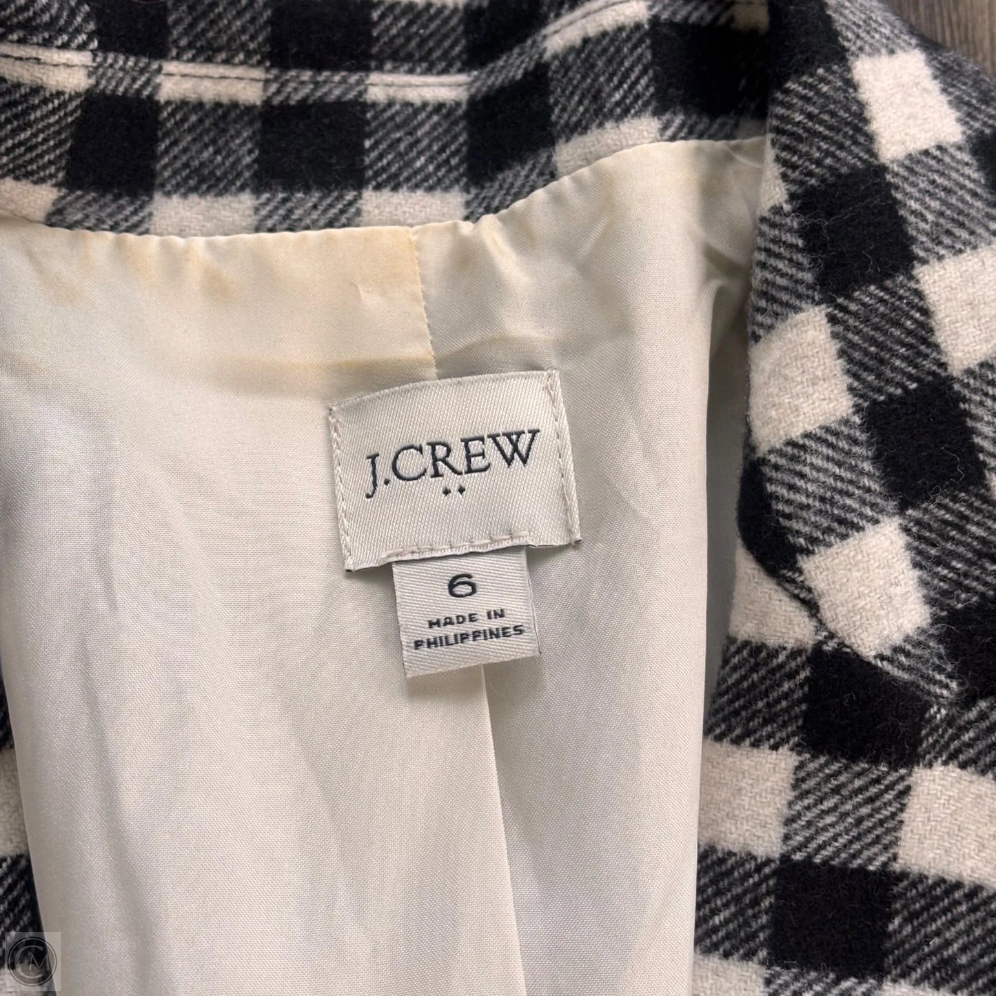 Blazer By J. Crew In Checkered Pattern, Size: S