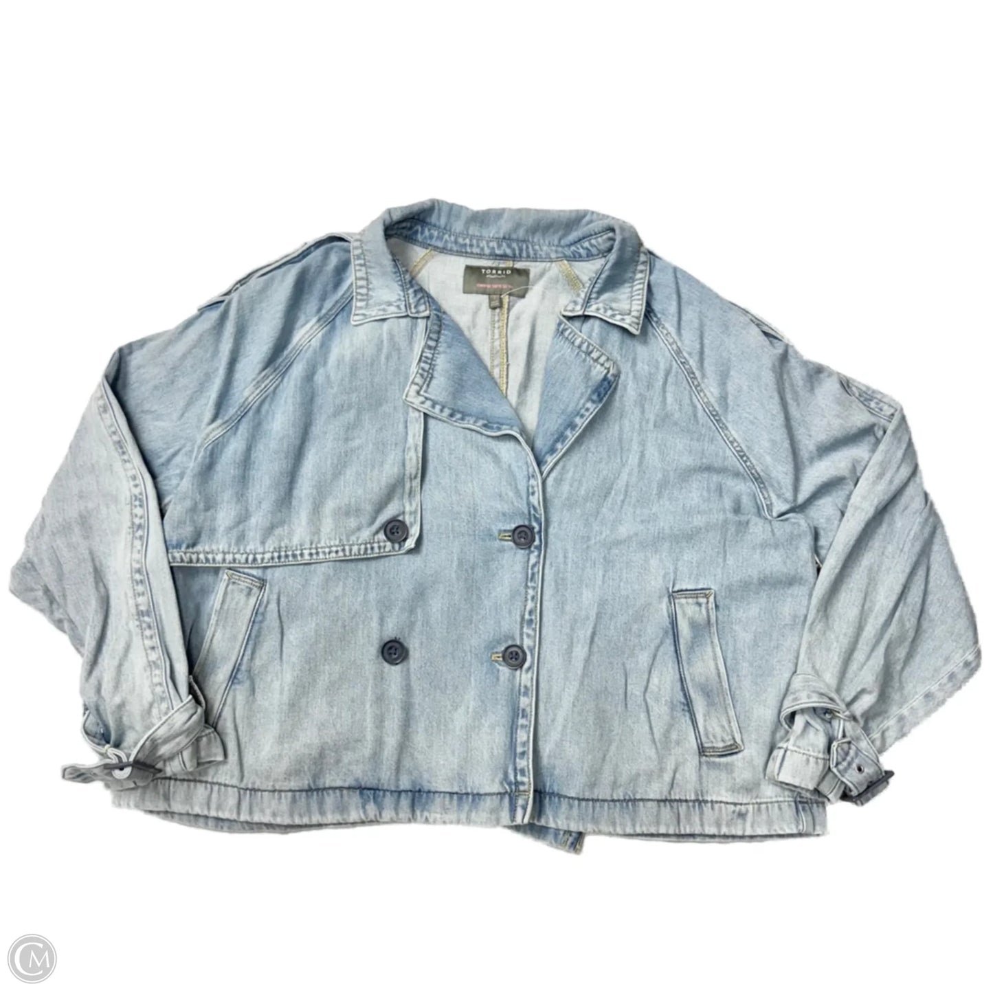 Jacket Denim By Torrid In Blue Denim, Size: 3x