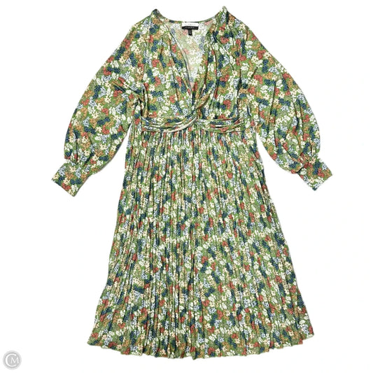 Dress Party Long By Eloquii In Floral Print, Size: 3x