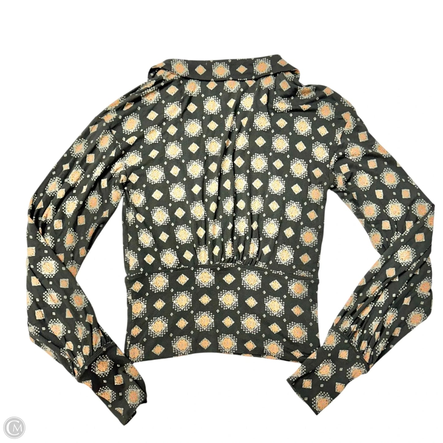 Top Long Sleeve By Free People In Black & Orange, Size: Sp