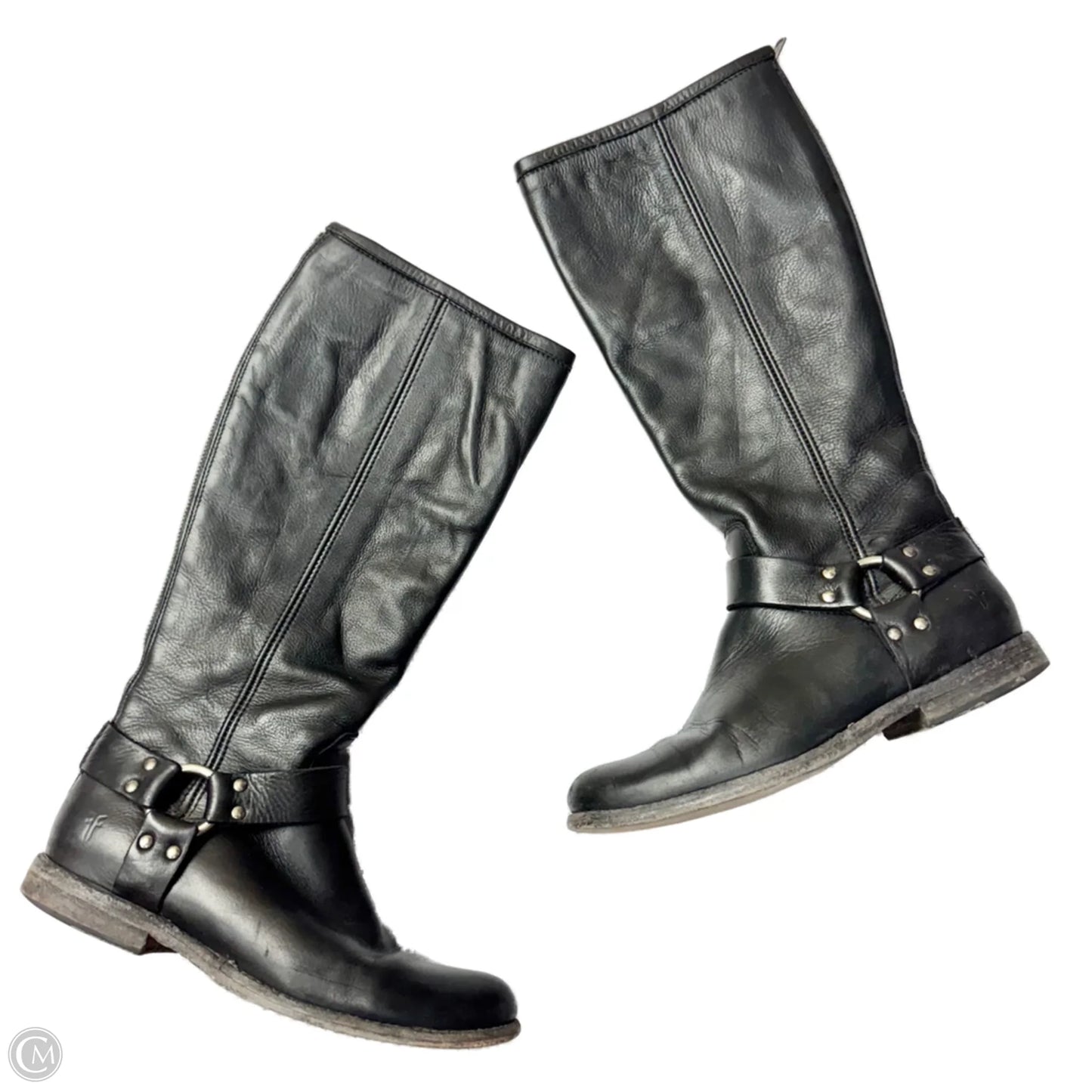 Boots Designer By Frye In Black, Size: 8.5