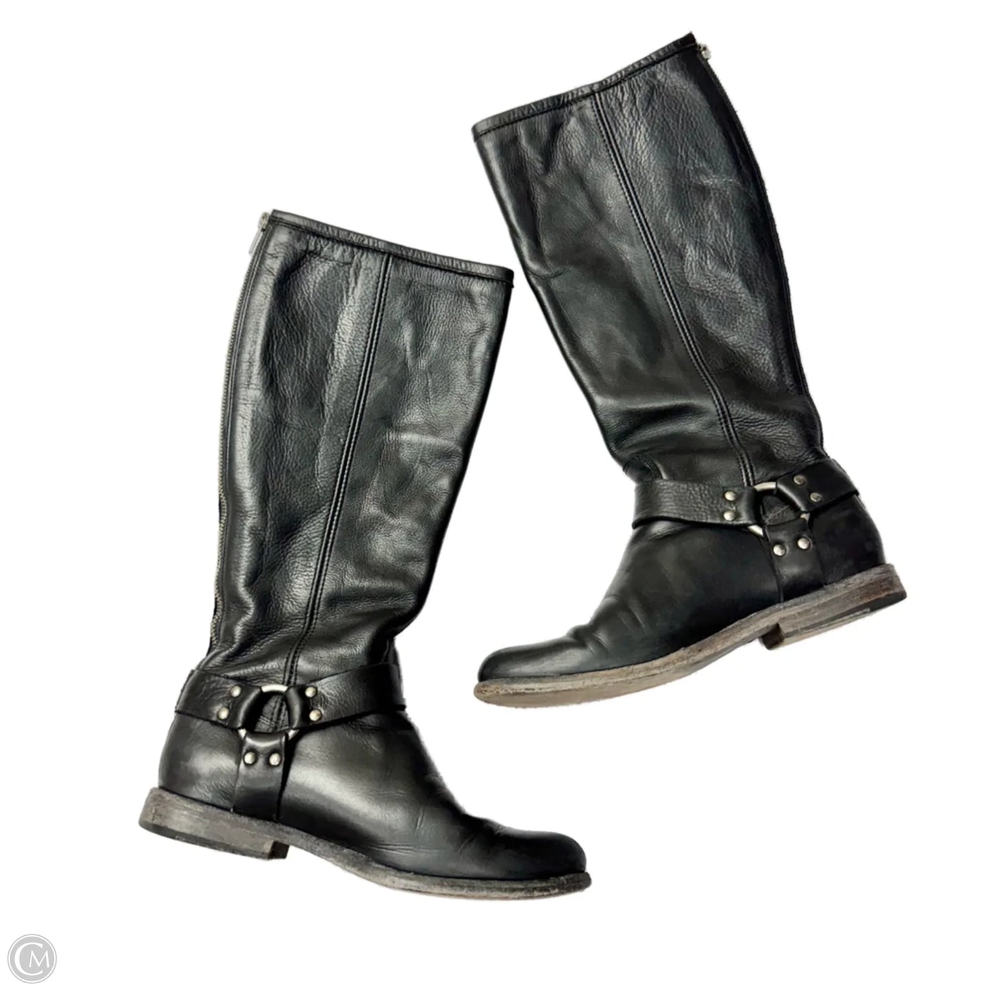 Boots Designer By Frye In Black, Size: 8.5