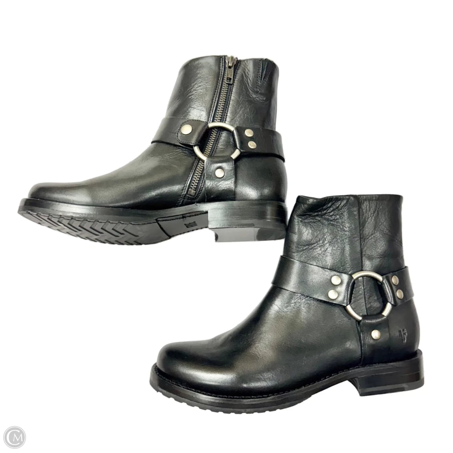 Boots Designer By Frye In Black, Size: 8.5