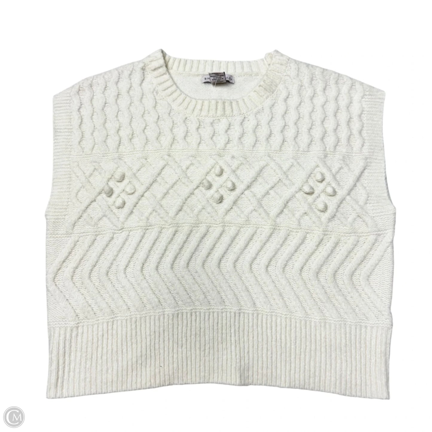 Vest Sweater By Sincerely Jules In White, Size: L