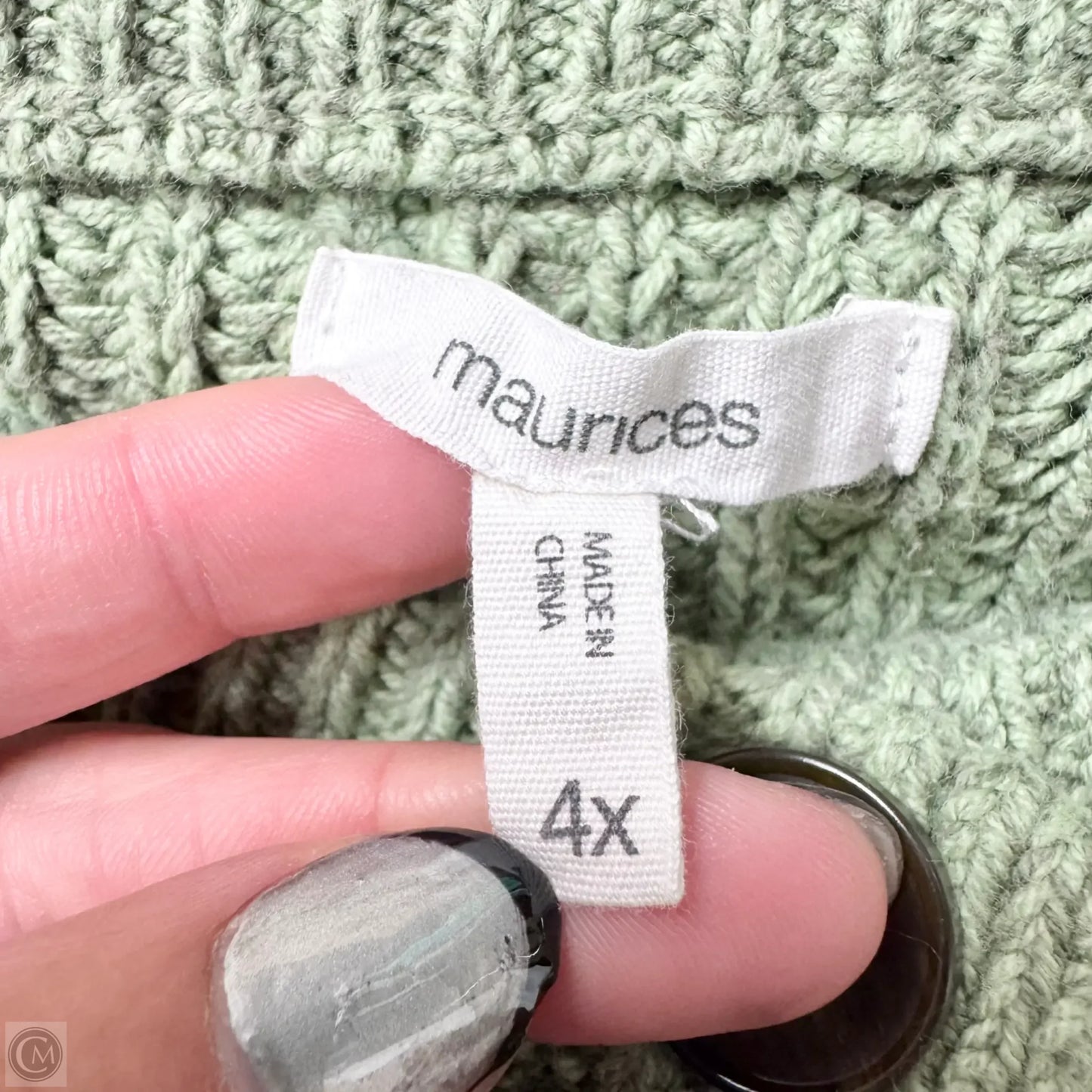 Sweater By Maurices In Green, Size: 4x