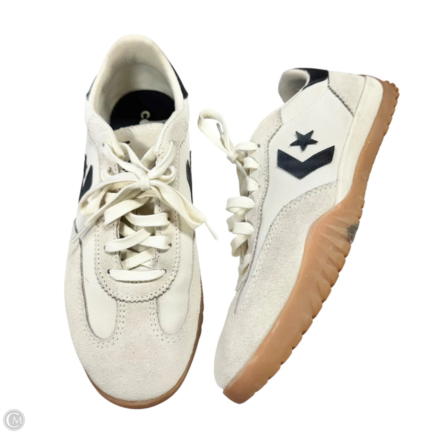 Shoes Athletic By Converse In Cream & Green, Size: 7.5