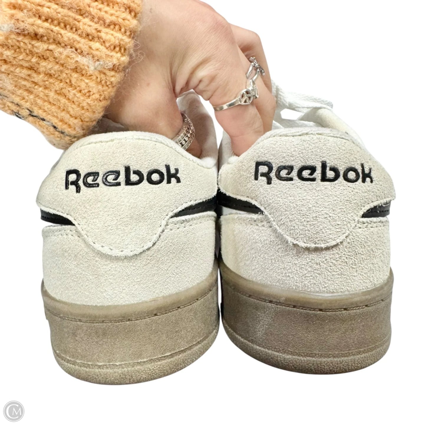 Shoes Athletic By Reebok In Black & White, Size: 7