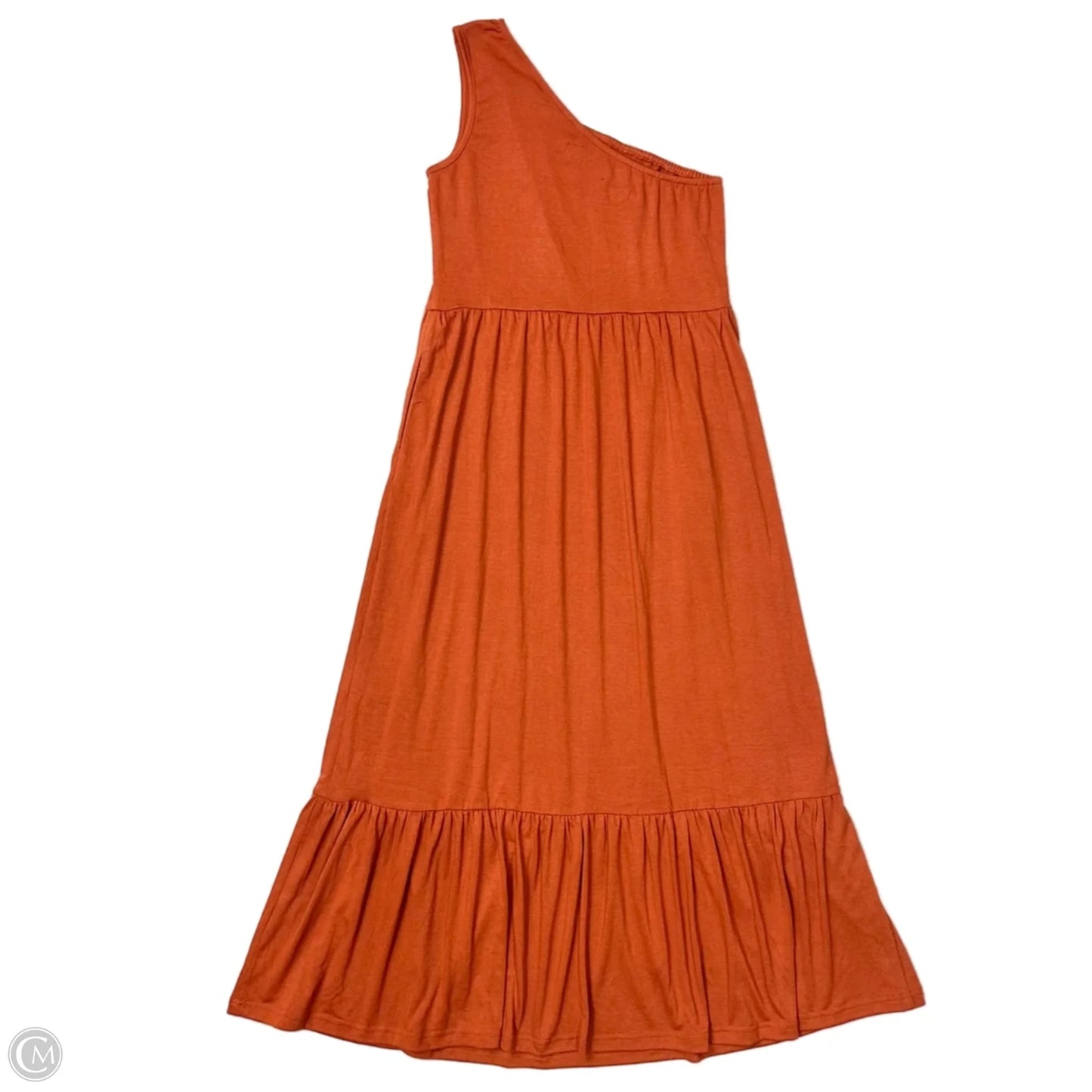 Dress Casual Midi By Zesica In Orange, Size: S
