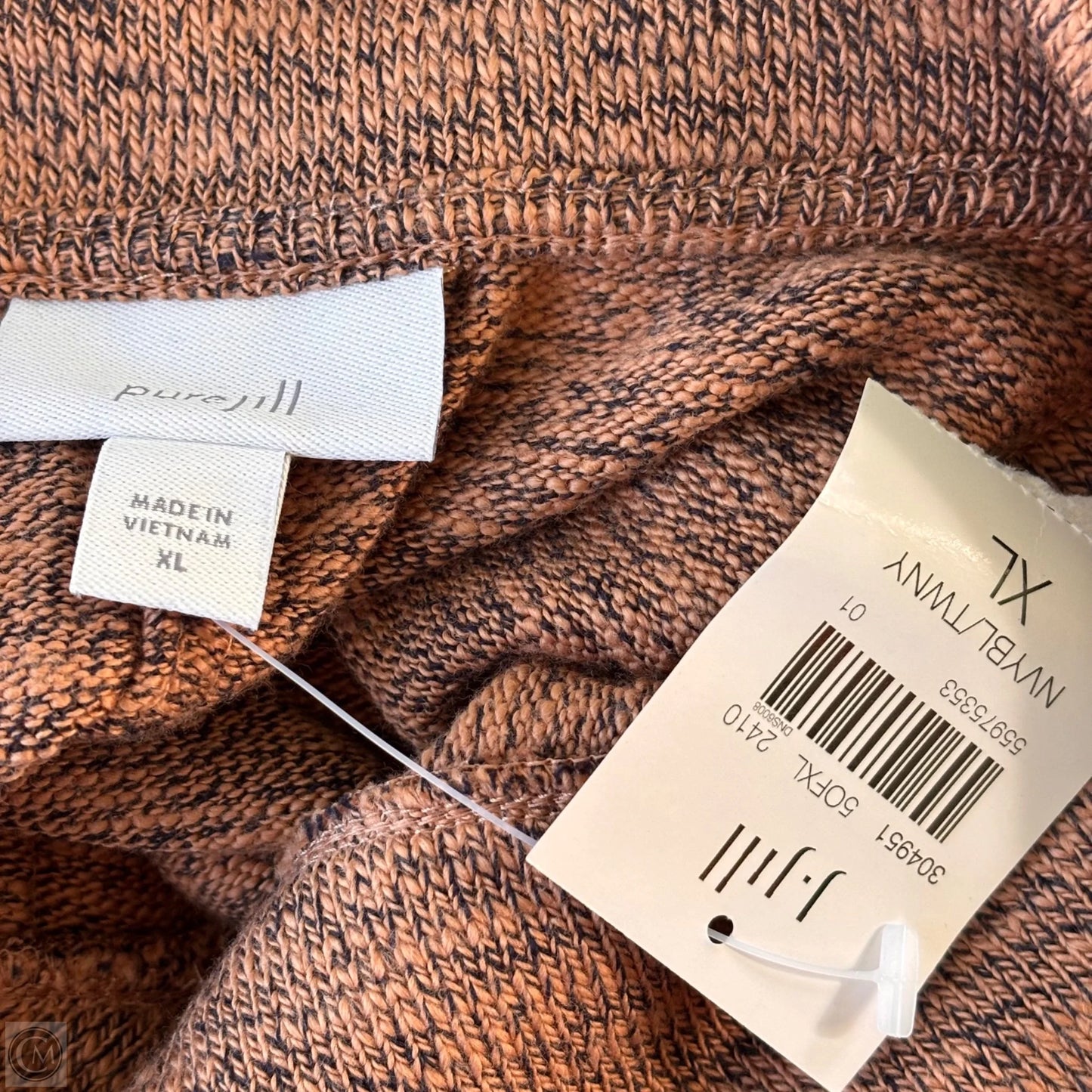 Sweater By Pure Jill In Brown, Size: Xl