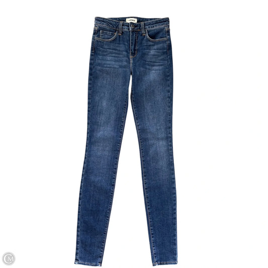 Jeans Skinny By L Agence In Blue Denim, Size: 0
