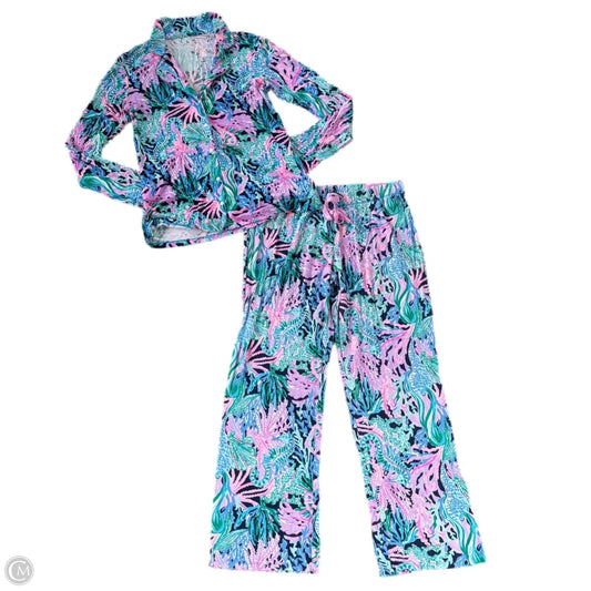 Pajamas Designer By Lilly Pulitzer In Blue & Purple, Size: M
