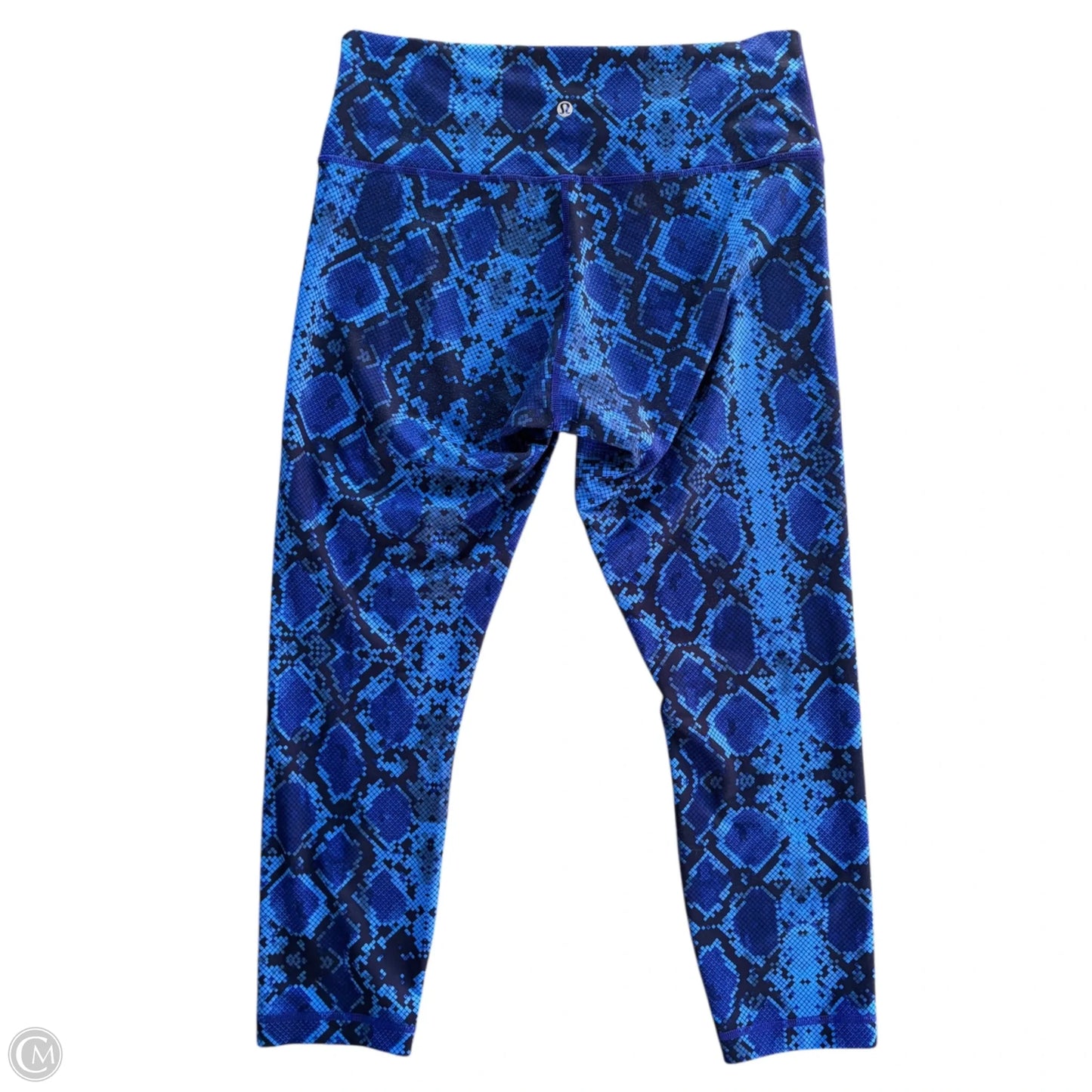 Athletic Leggings By Lululemon In Snakeskin Print, Size: L