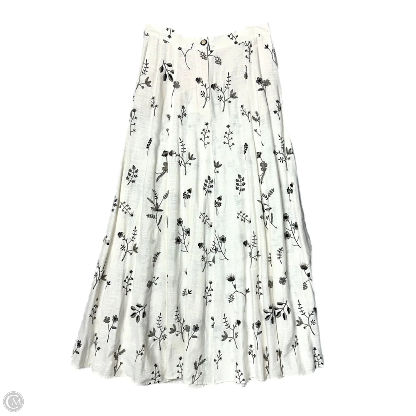 Skirt Maxi By Zara In White, Size: M