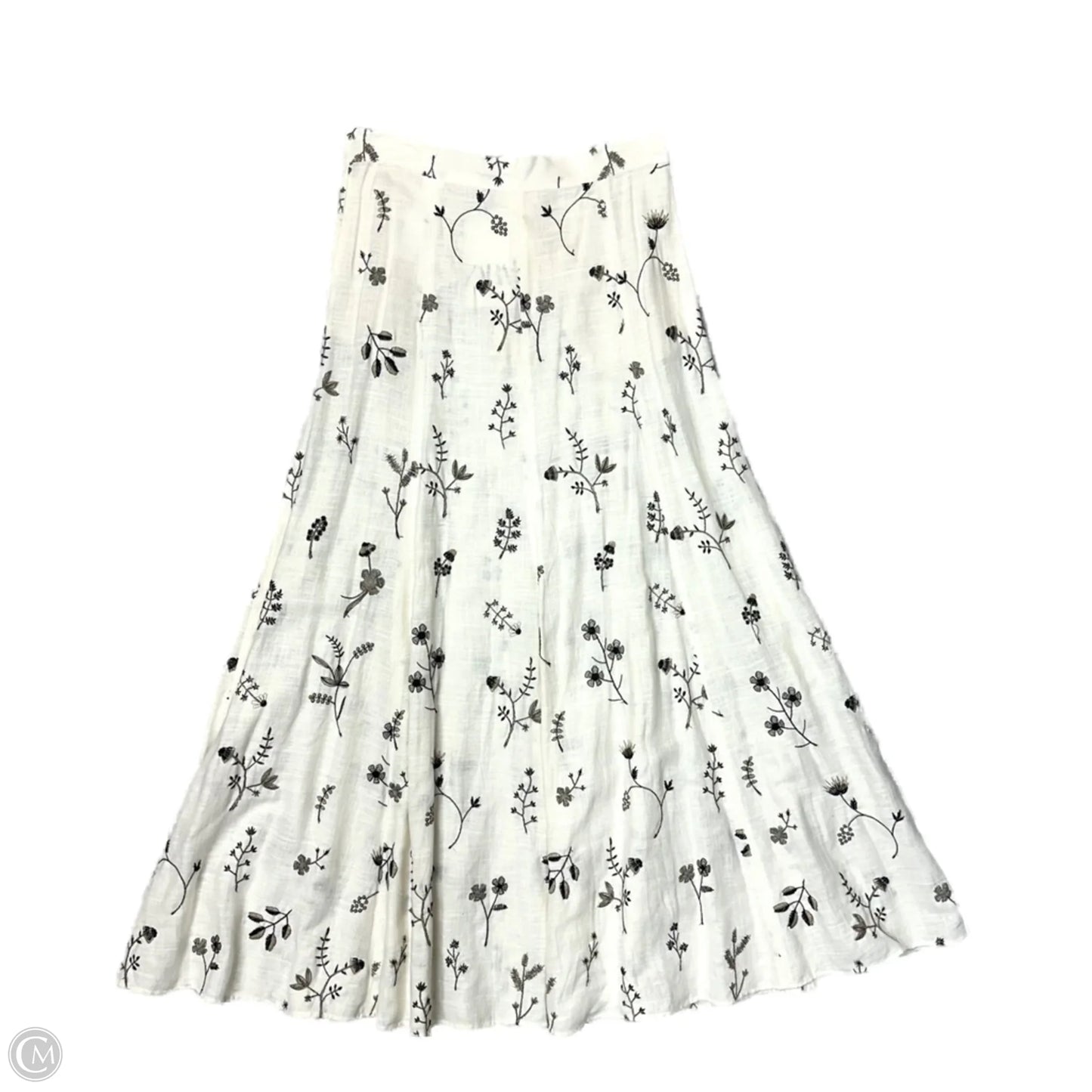 Skirt Maxi By Zara In White, Size: M