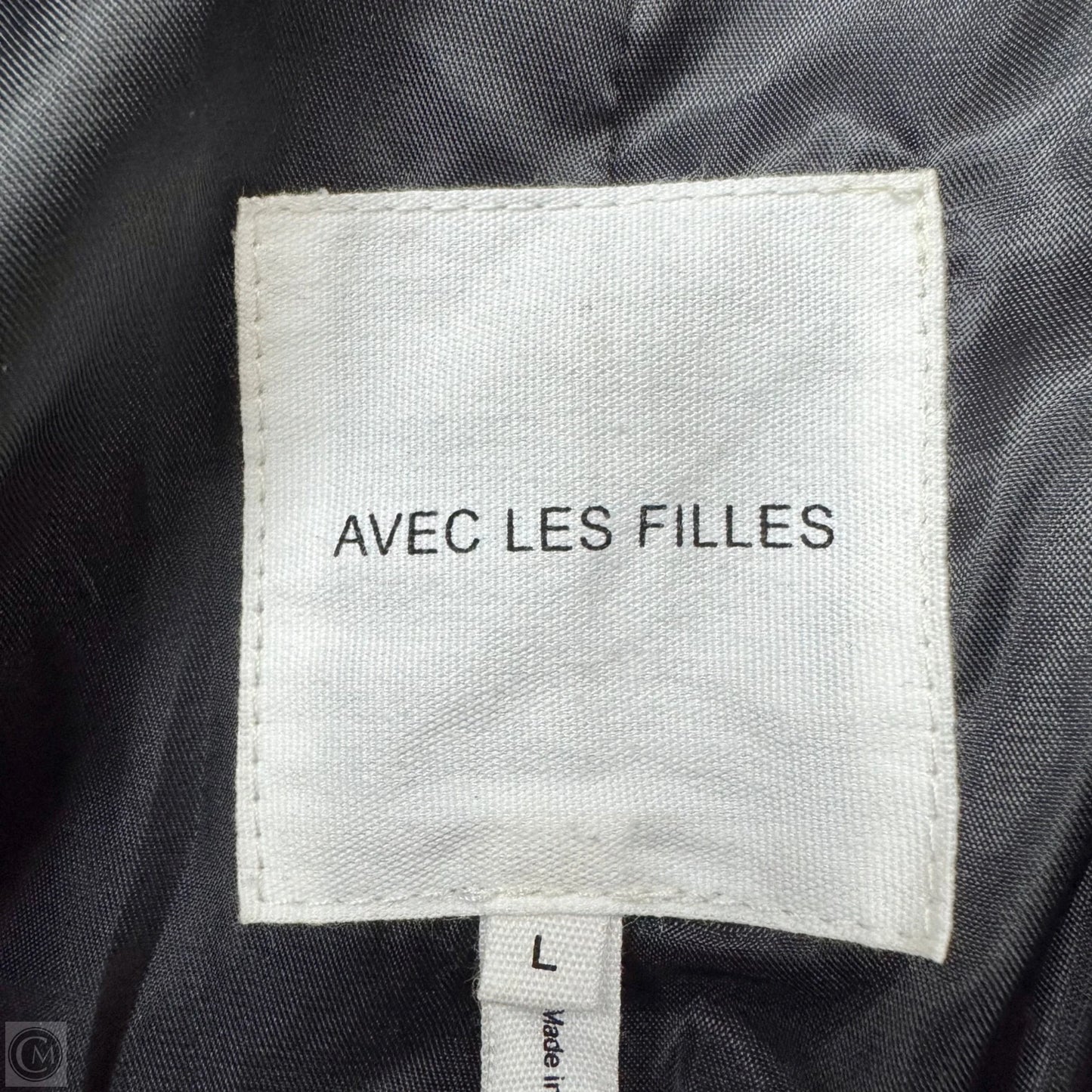 Jacket Moto By Avec Les Filles In Black, Size: L