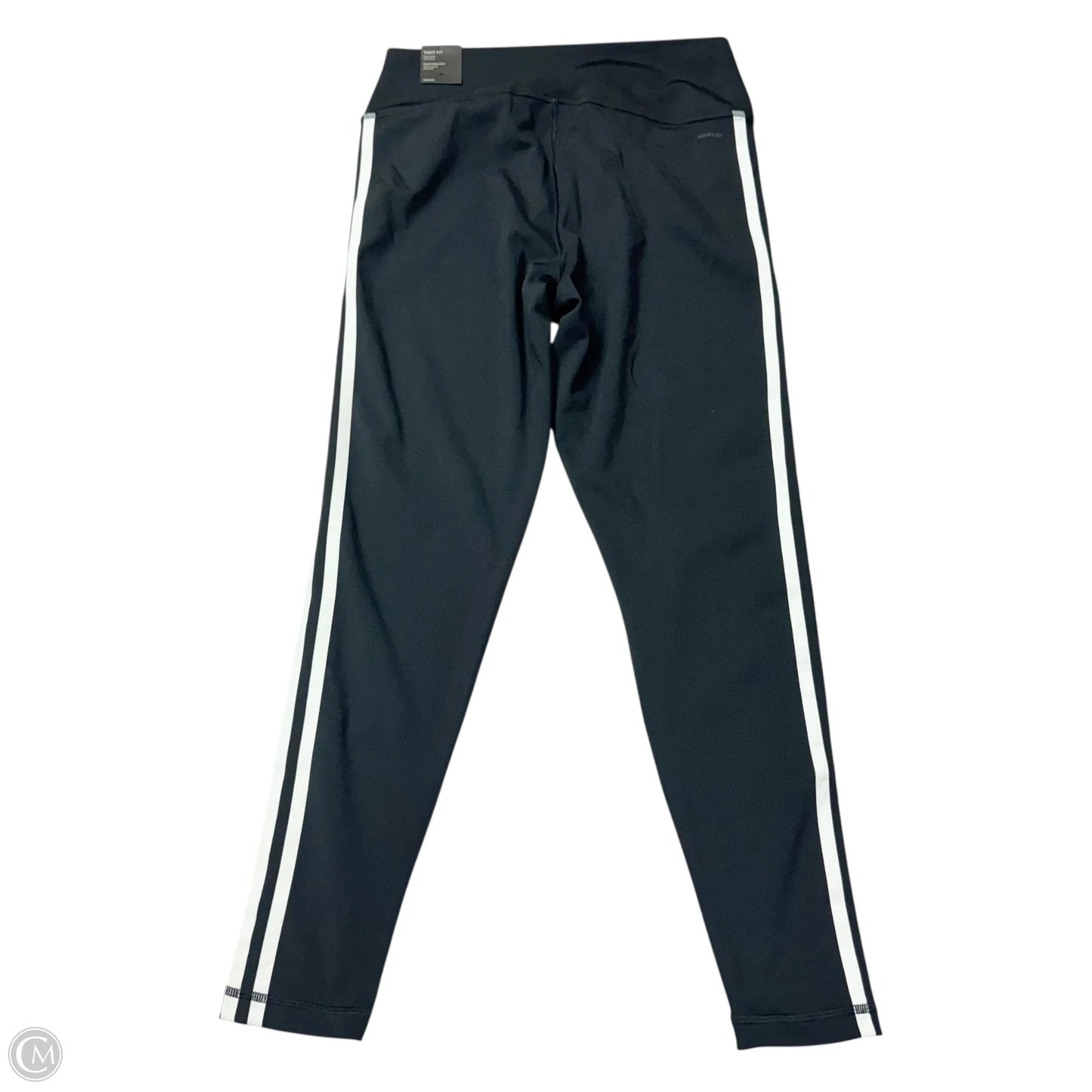 Athletic Leggings By Adidas In Black & White, Size: L