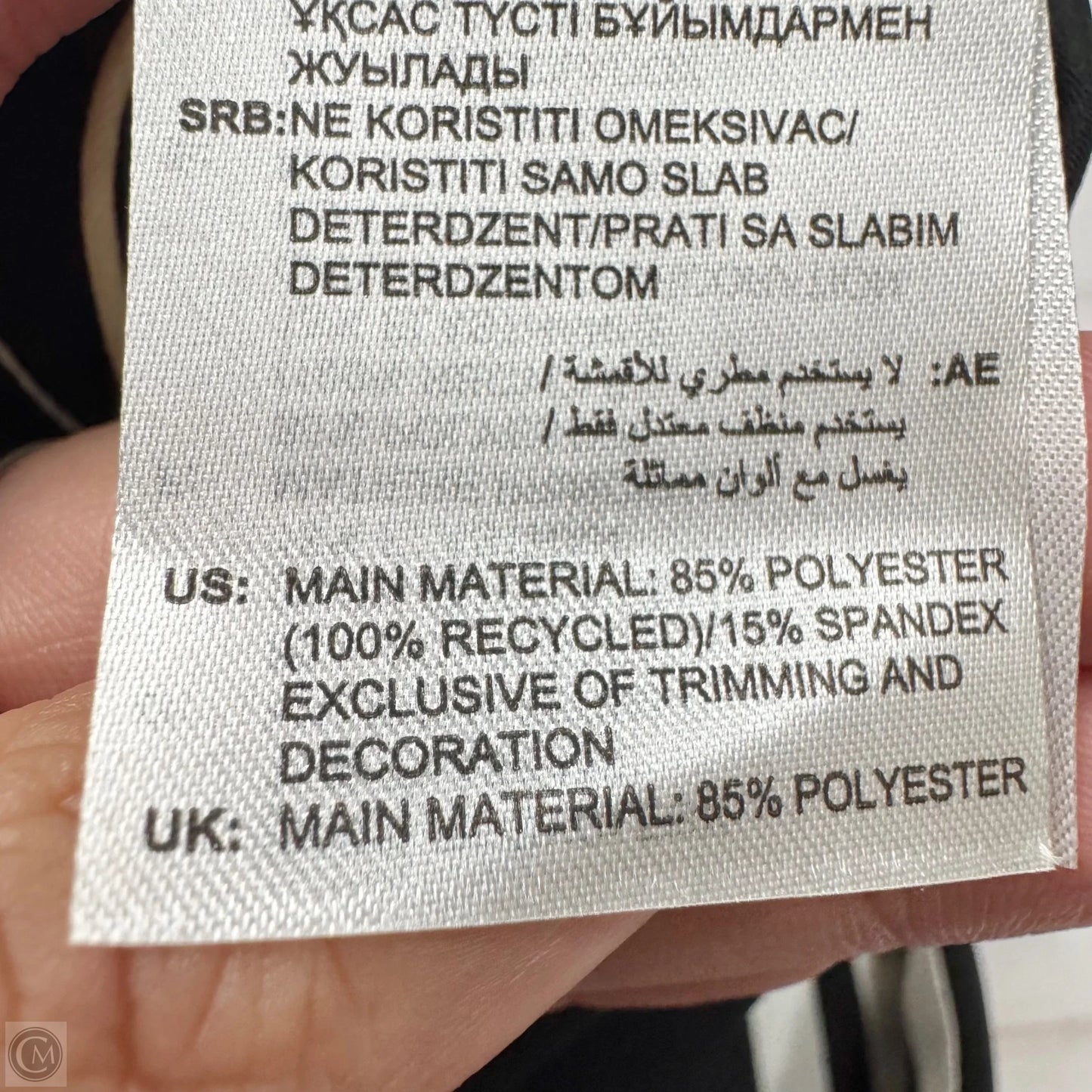 Athletic Leggings By Adidas In Black & White, Size: L