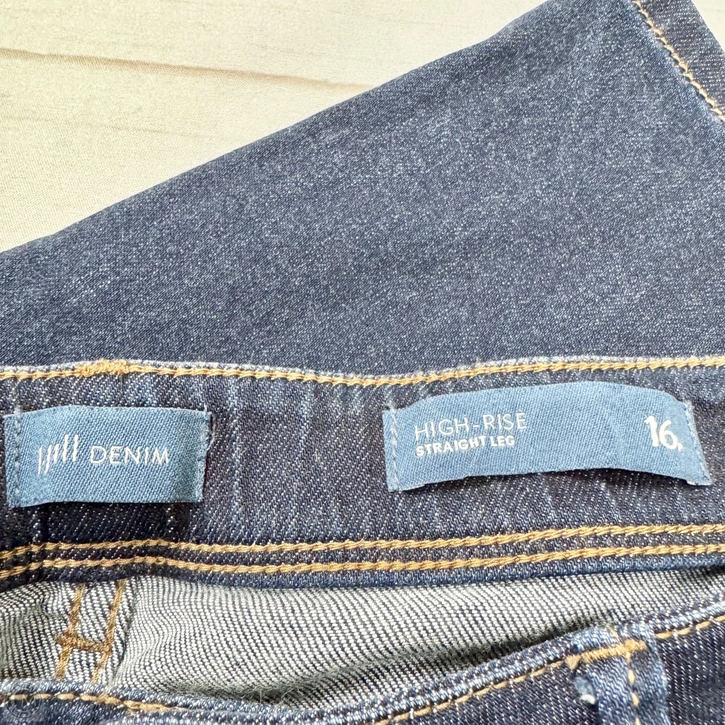 Jeans Straight By J. Jill In Blue Denim, Size: 16P