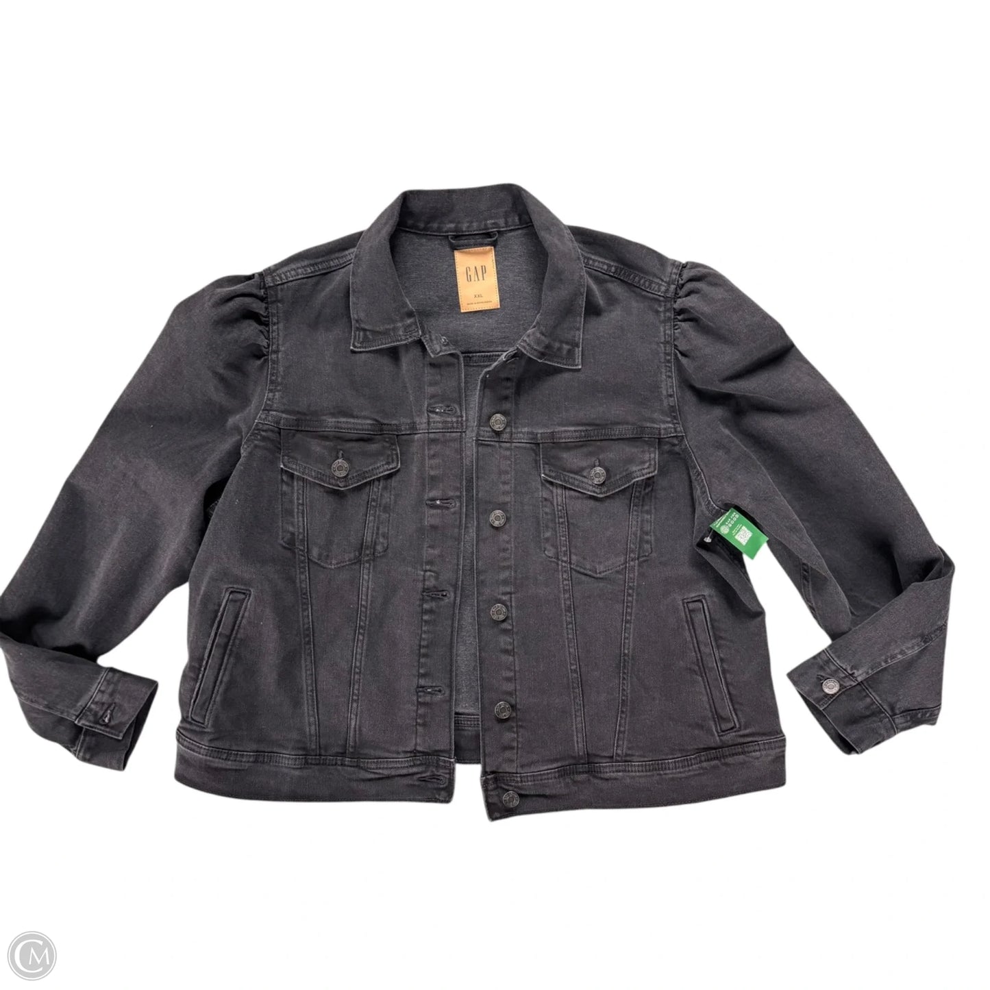 Jacket Denim By Gap In Black, Size: Xxl