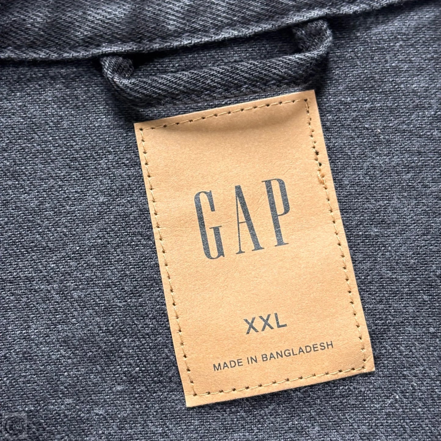 Jacket Denim By Gap In Black, Size: Xxl