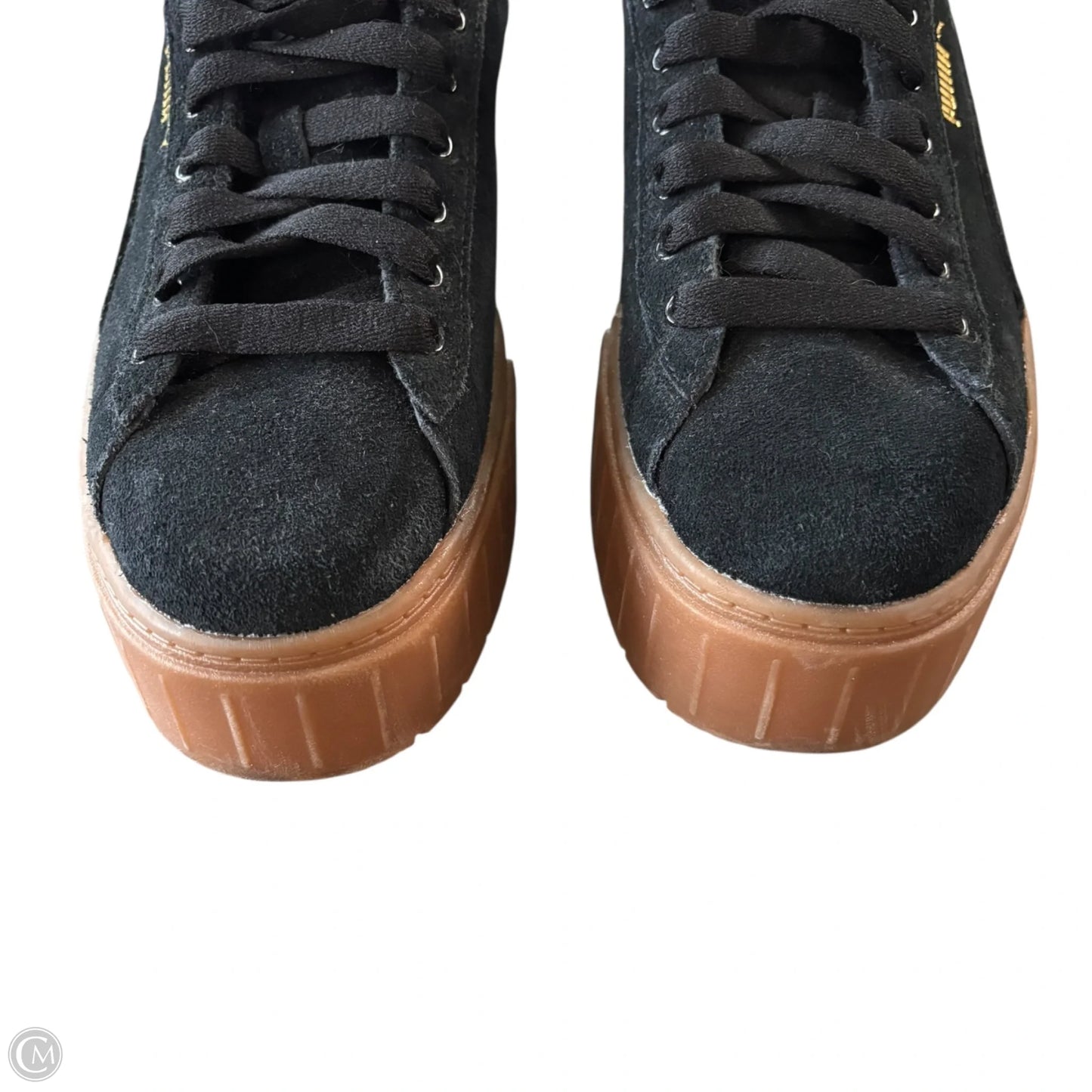 Shoes Sneakers Platform By Puma In Black & Brown, Size: 8.5