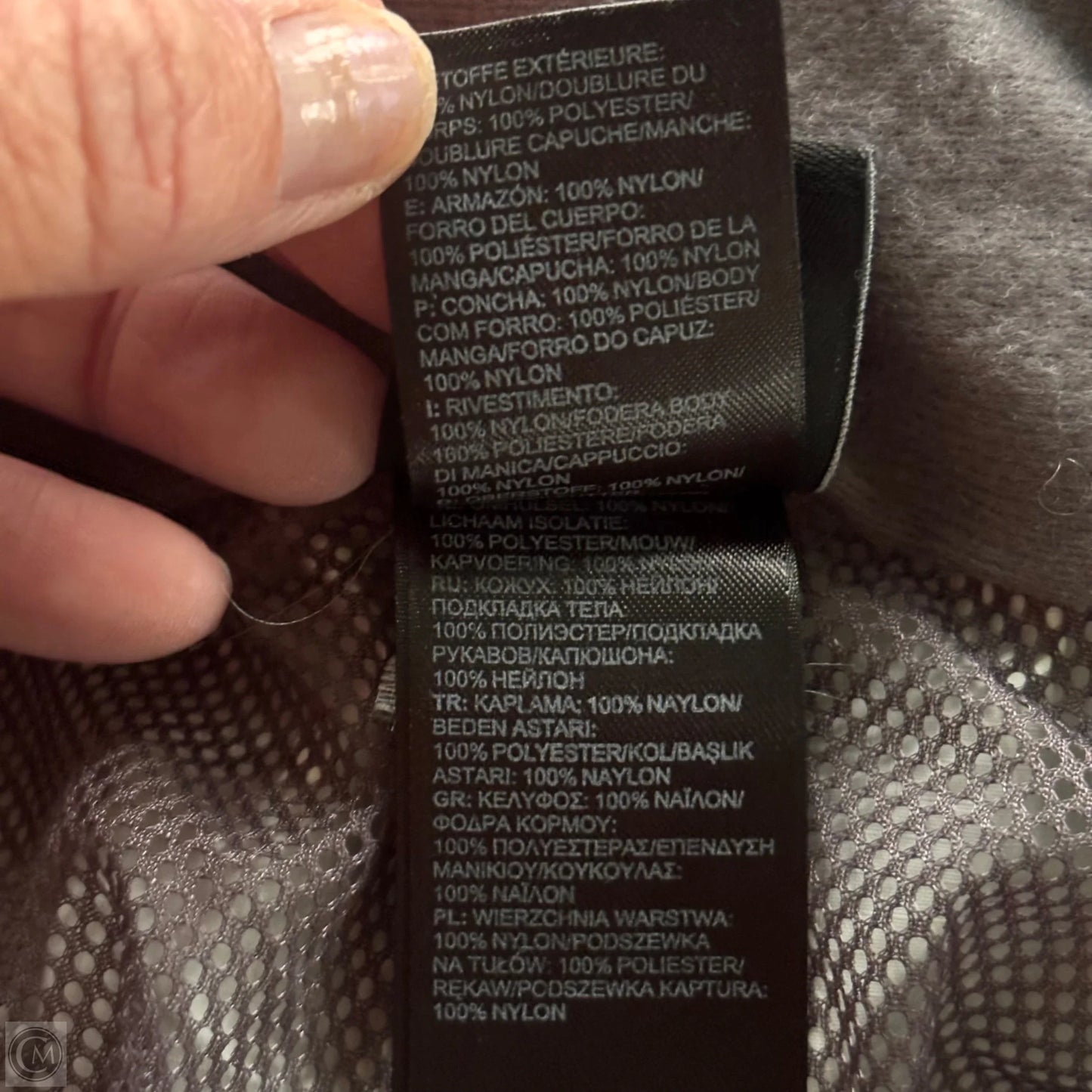 Jacket Windbreaker By The North Face In Grey, Size: L