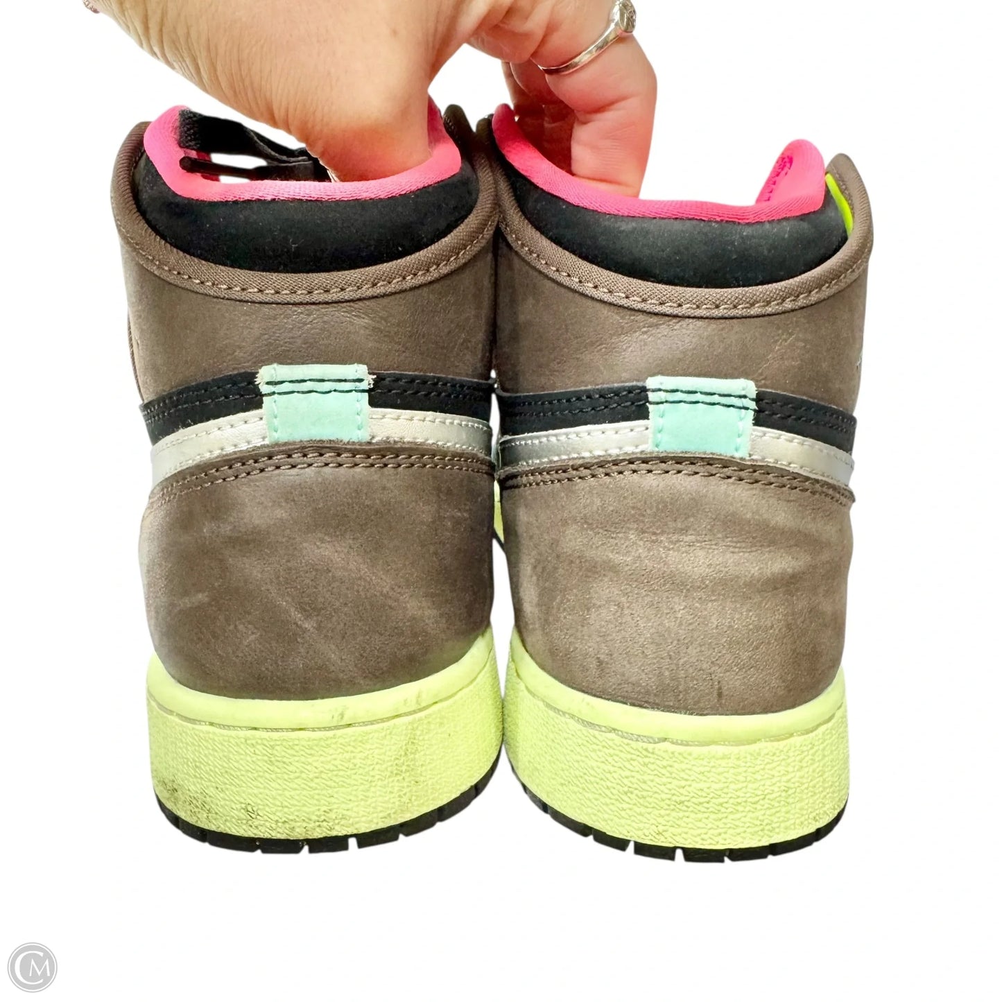 Shoes Luxury Designer By Jordan In Multi-colored, Size: 9