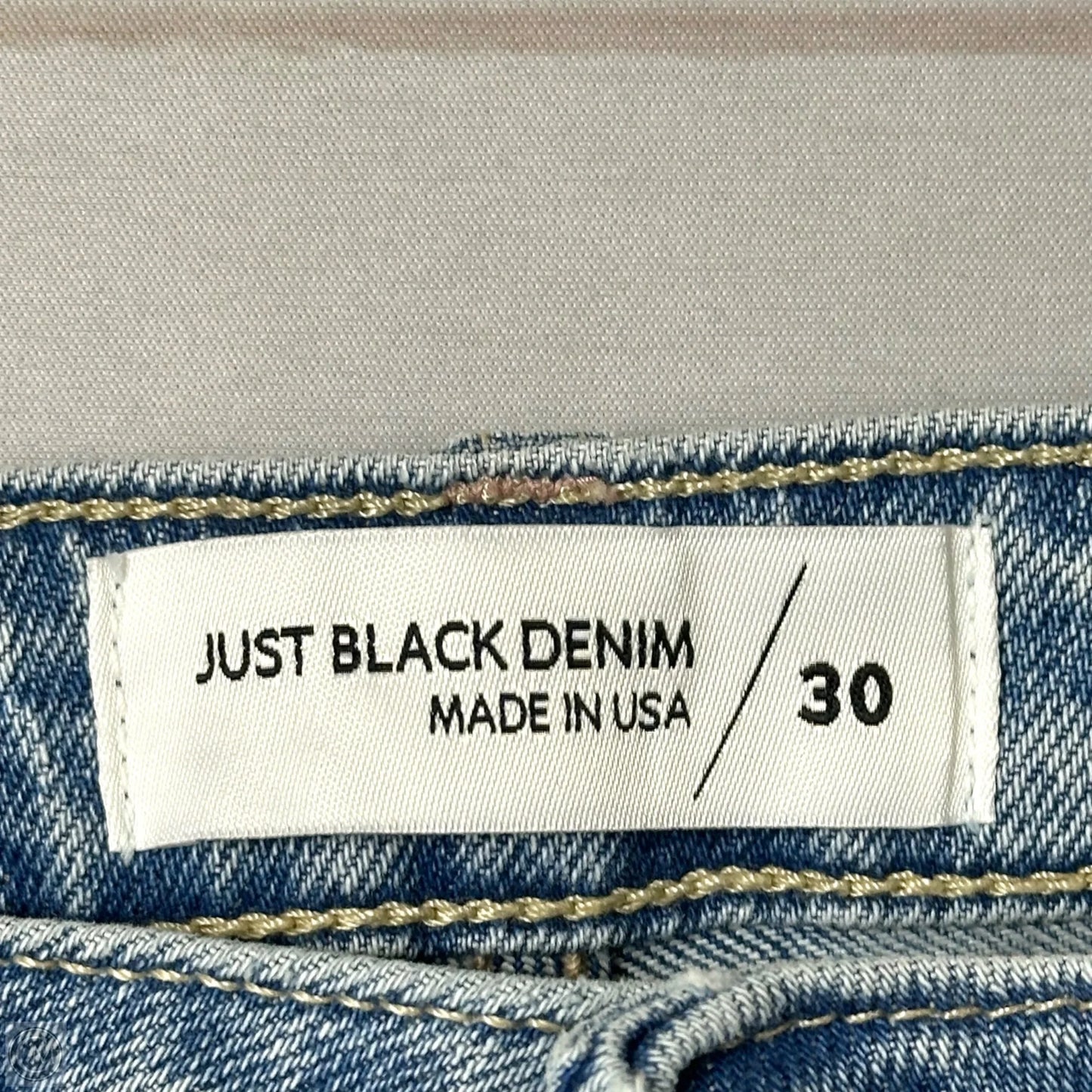 Jeans Straight By Just Black In Blue Denim, Size: 10