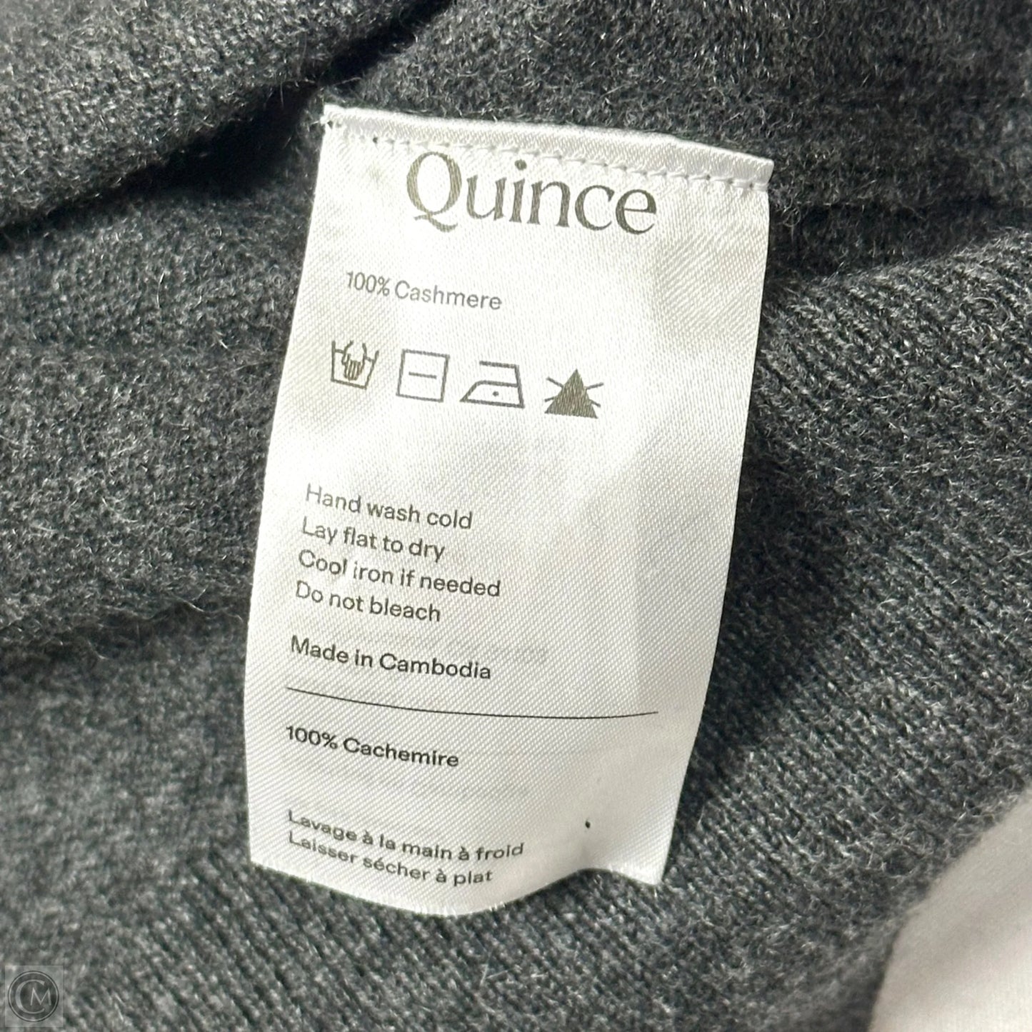 Sweater Cashmere By Quince In Grey, Size: S