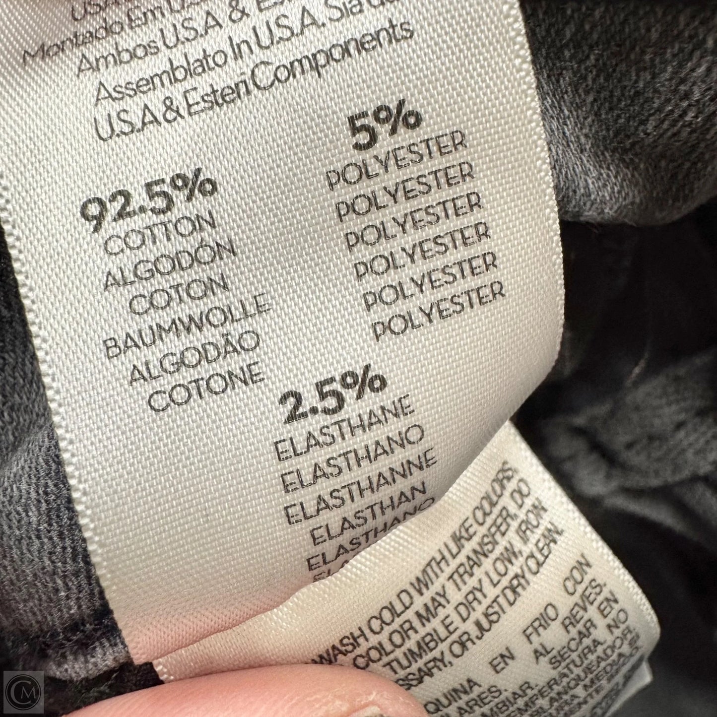 Jeans Cropped By Mother In Grey Denim, Size: 2