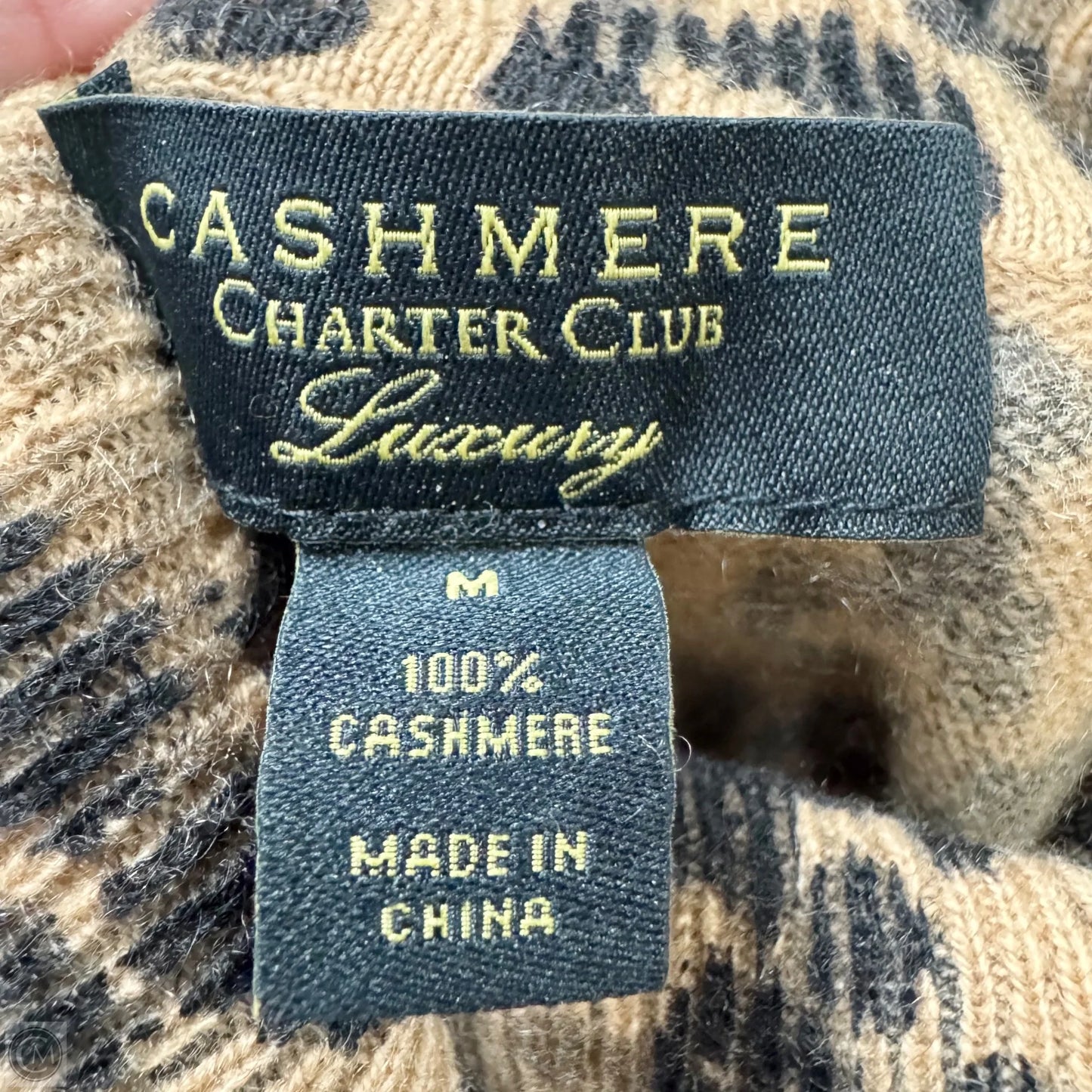 Sweater Cashmere By Charter Club In Leopard Print, Size: M