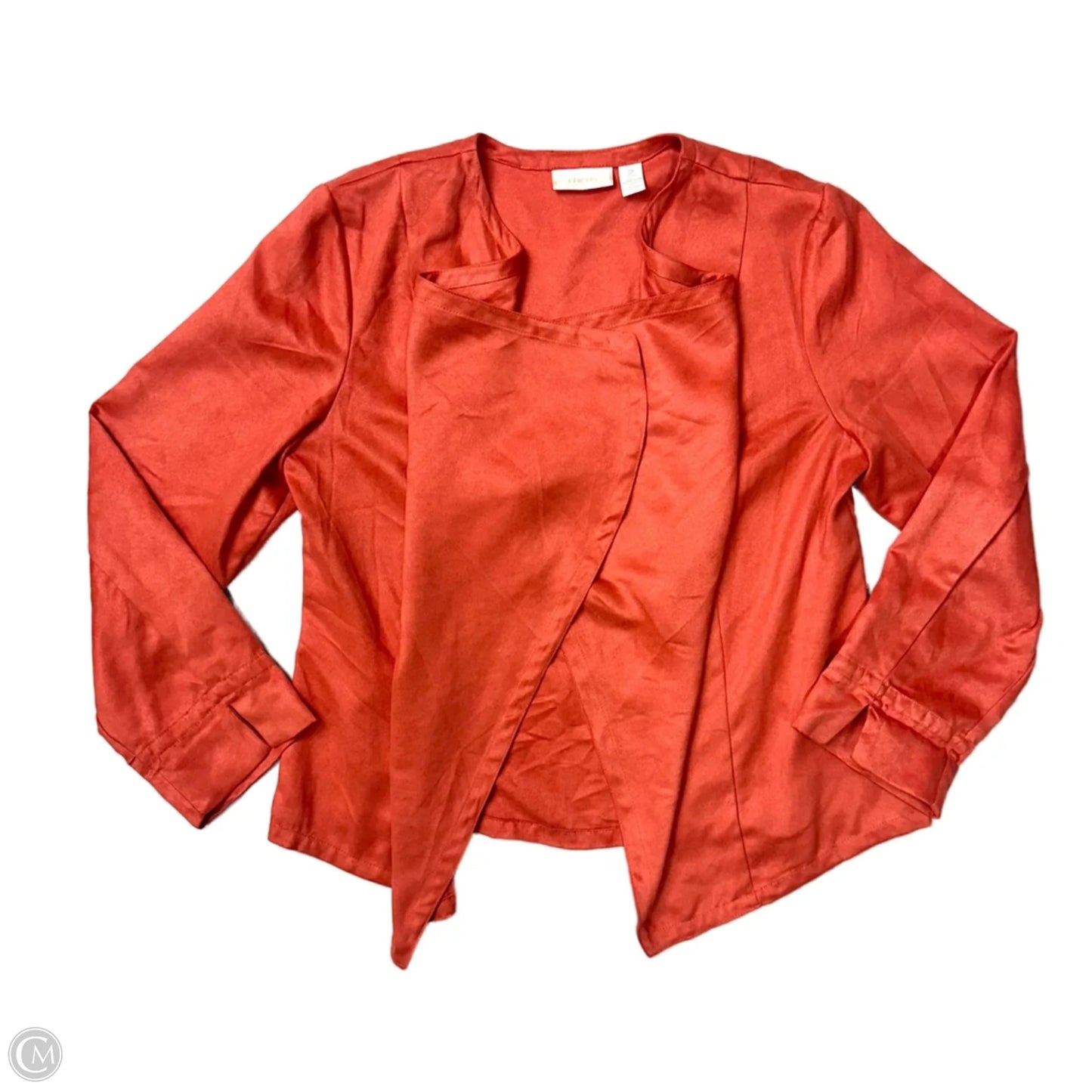 Cardigan By Chicos In Orange, Size: Xs