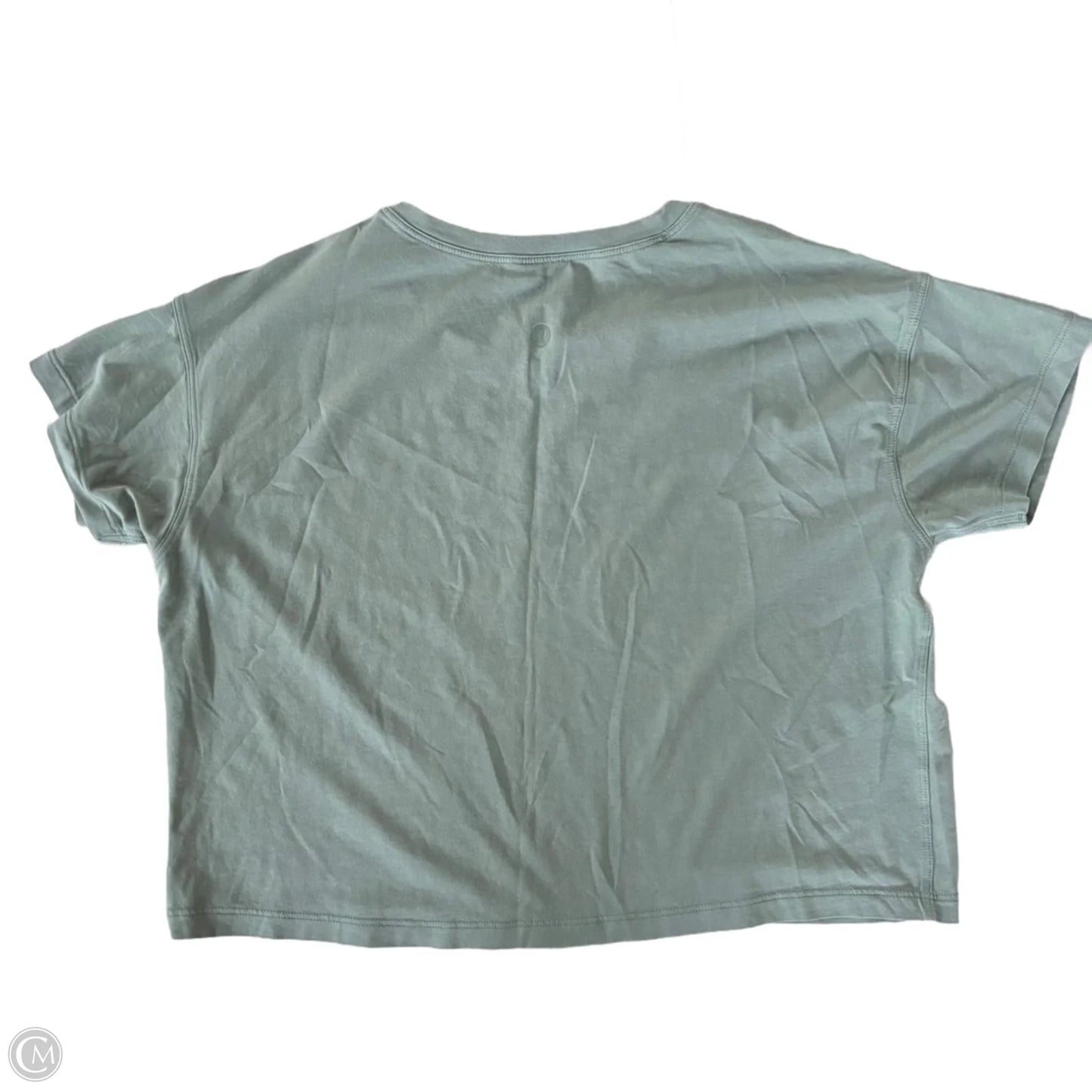 Athletic Top Short Sleeve By Lululemon In Green, Size: M