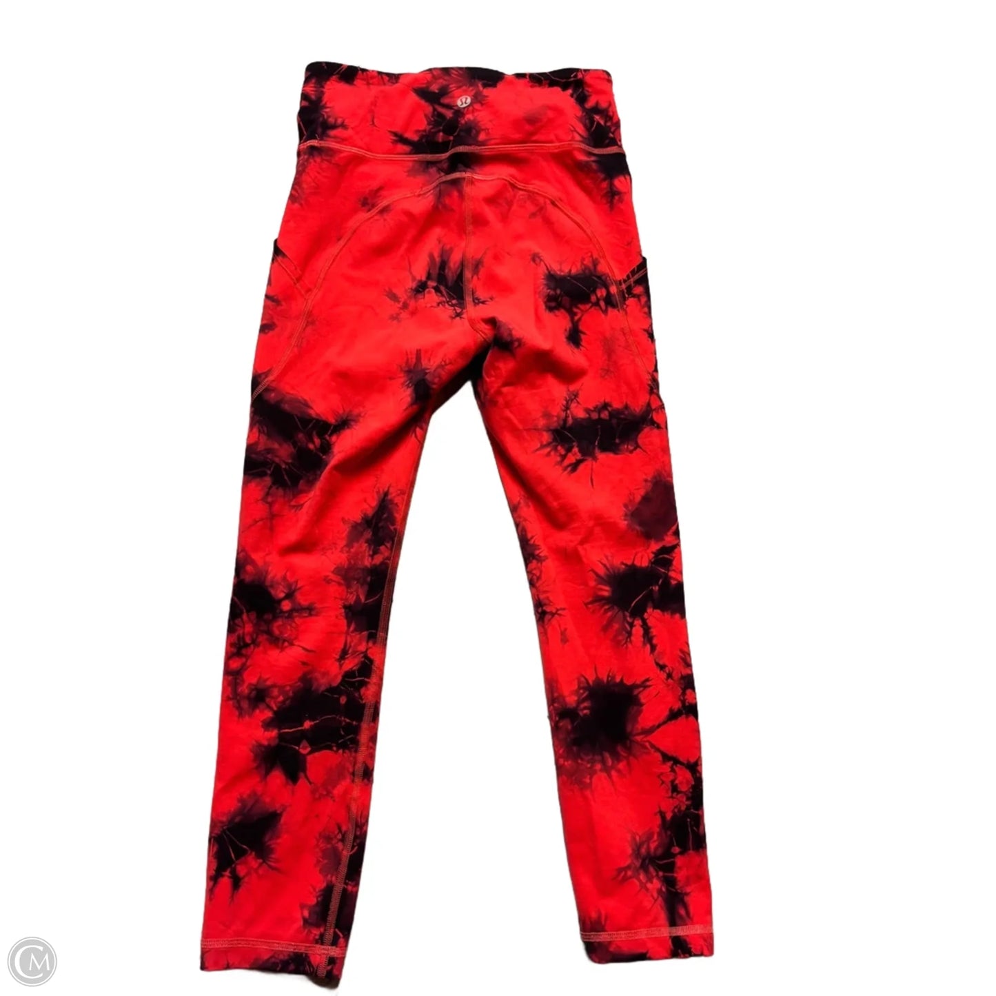 Athletic Leggings By Lululemon In Tie Dye Print, Size: S
