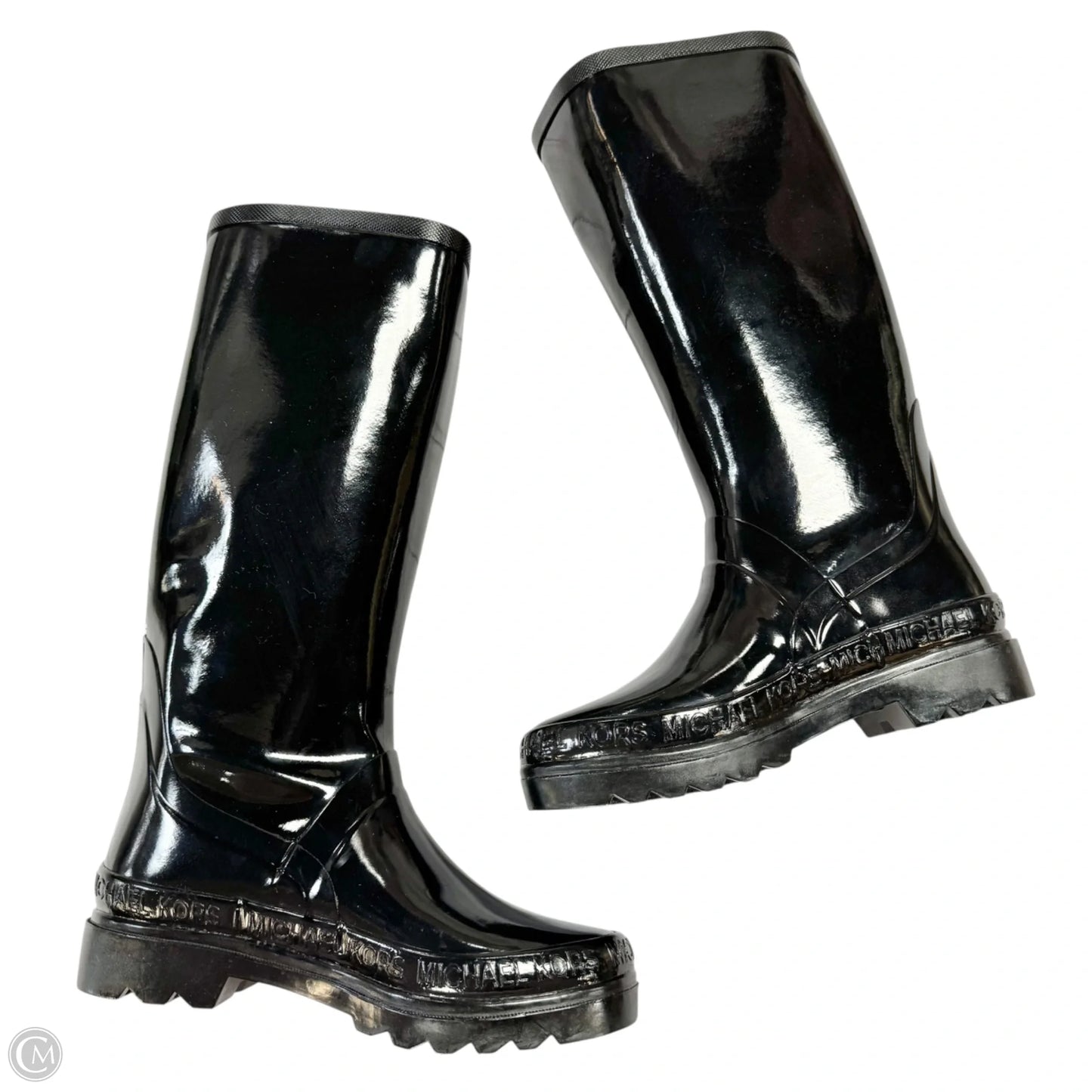 Boots Designer By Michael Kors In Black, Size: 8