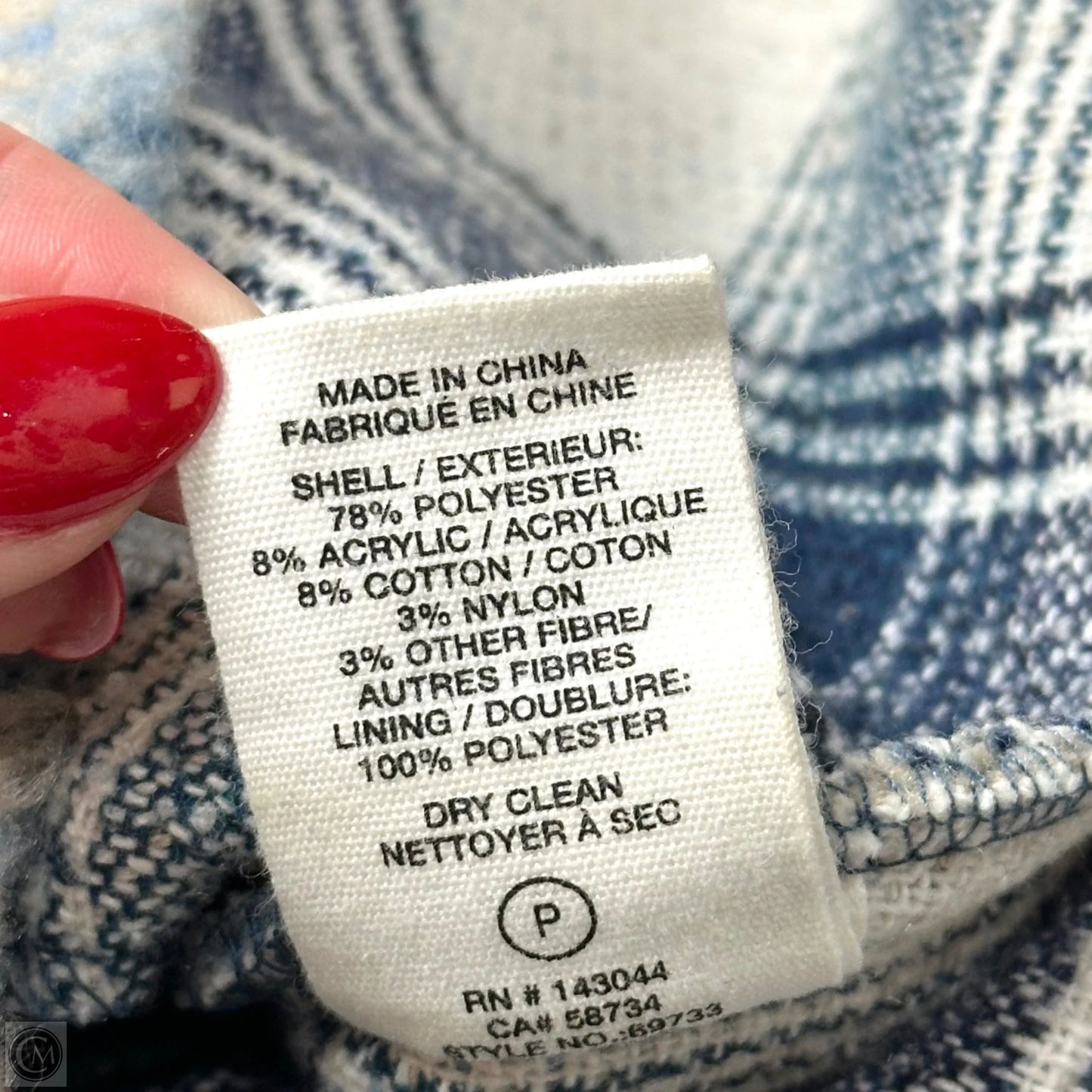 Jacket Shirt By Avec Les Filles In Plaid Pattern, Size: Xs