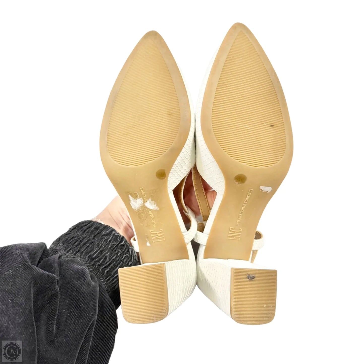 Shoes Heels Kitten By Inc In White, Size: 6