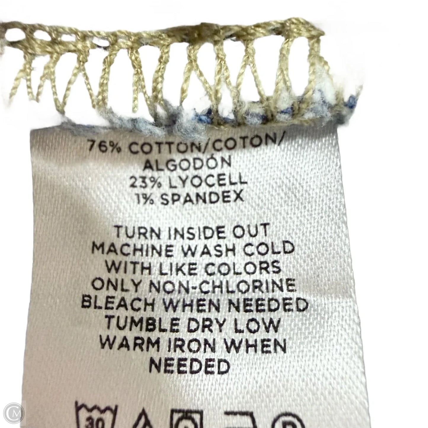 Jeans Wide Leg By Loft In Blue Denim, Size: 4