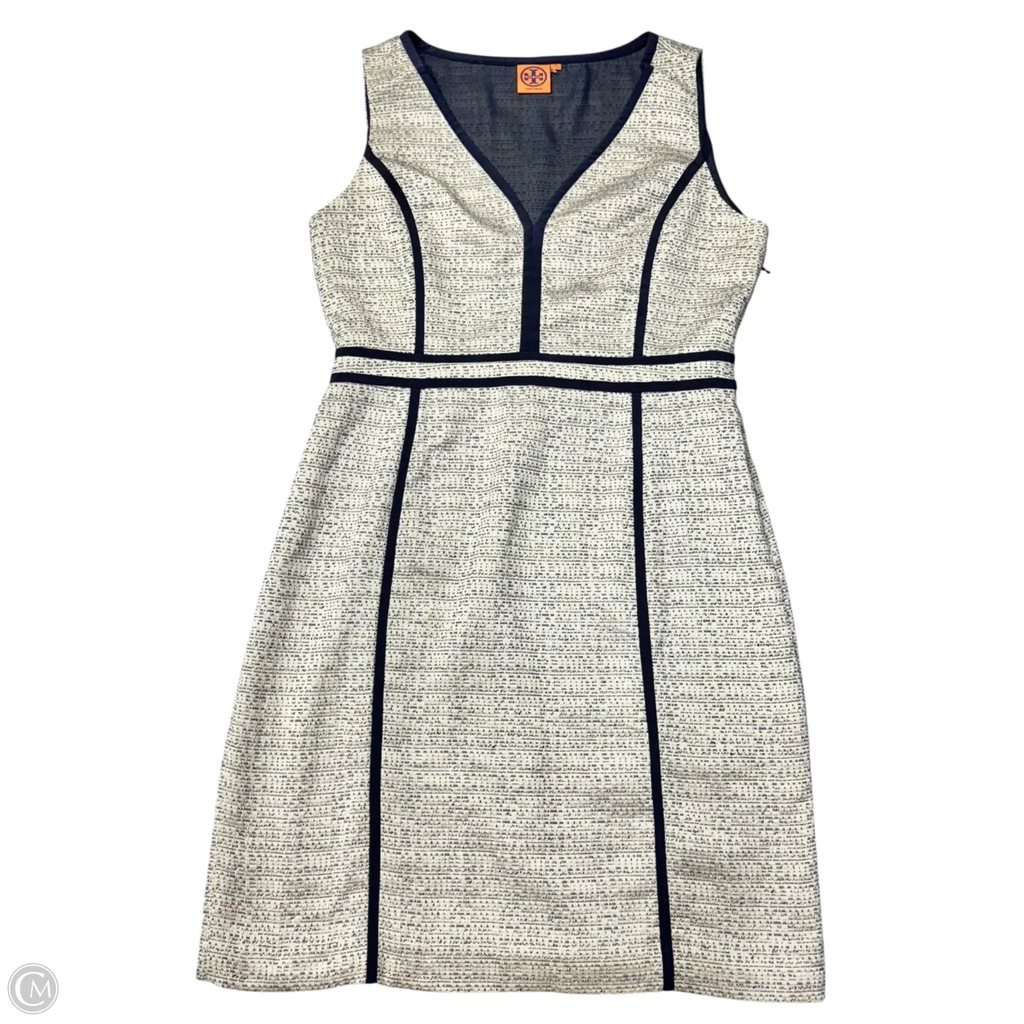 Dress Designer By Tory Burch In Blue & Cream, Size: Xl